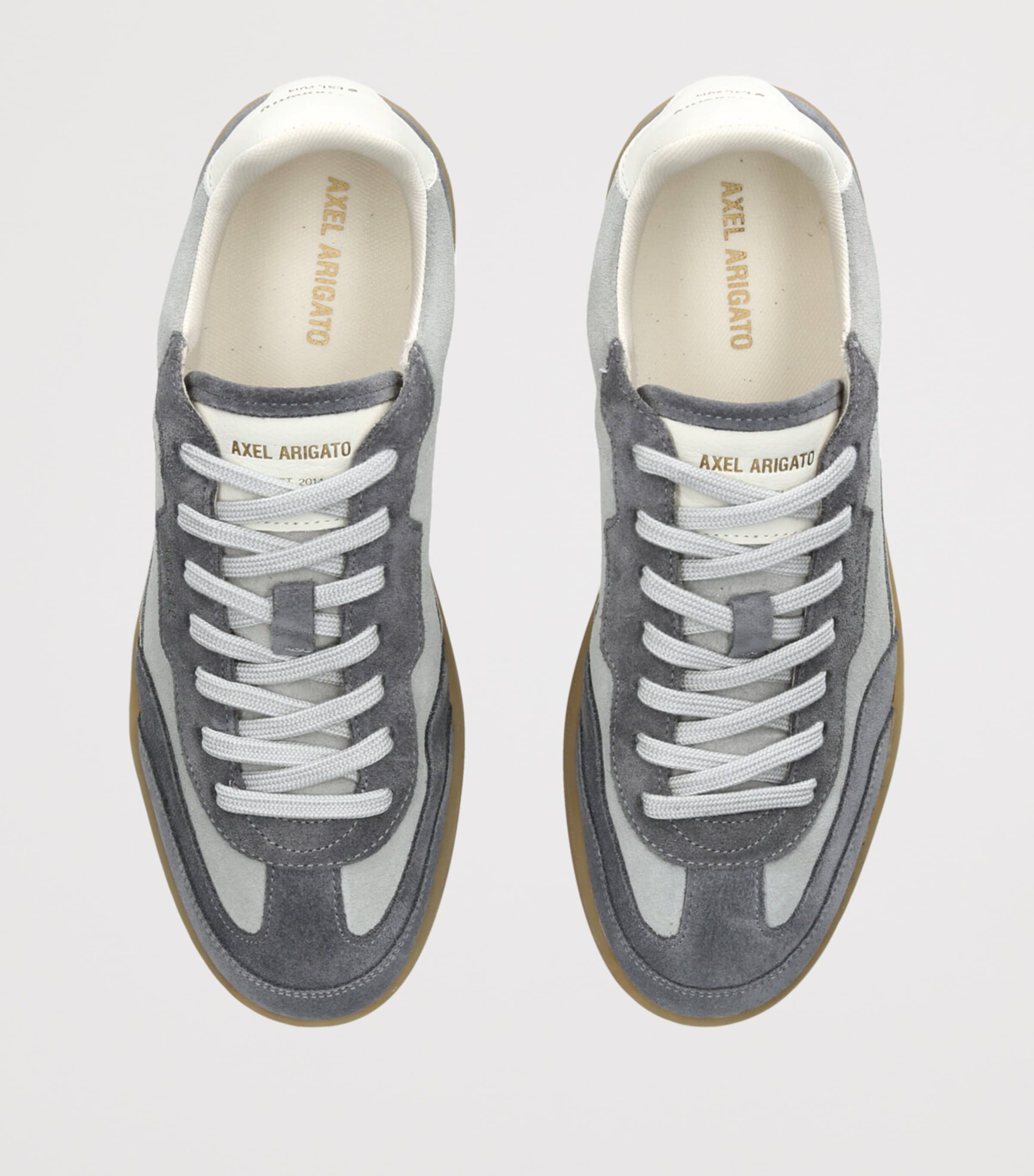 Leather Dice T-Toe Sneakers GREY Image 4