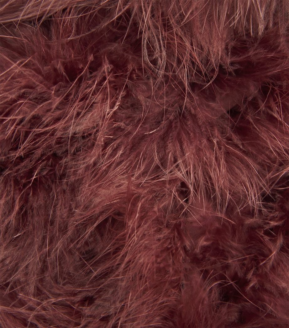 Yves Salomon Womens Feather Cropped Jacket Image 6