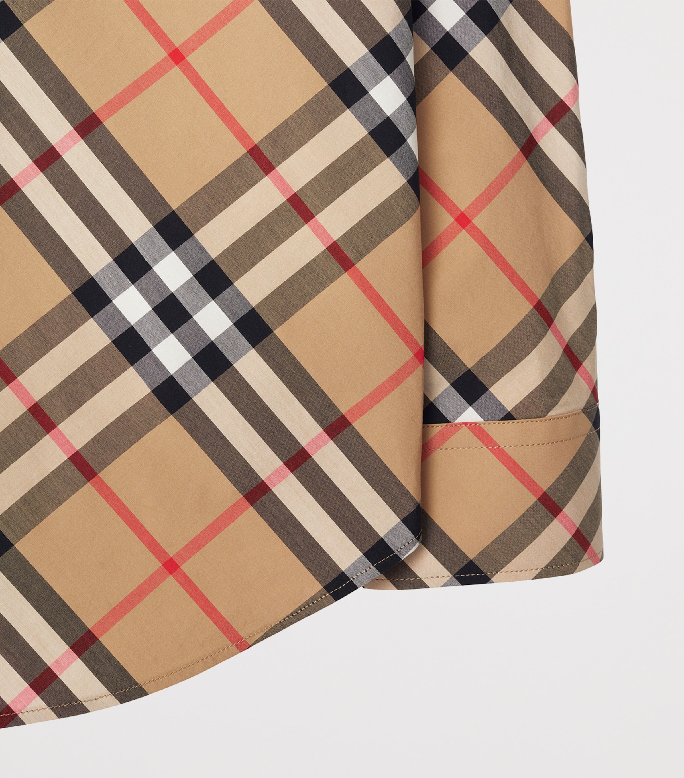 Cotton Check Shirt SAND IP CHECK Image 6