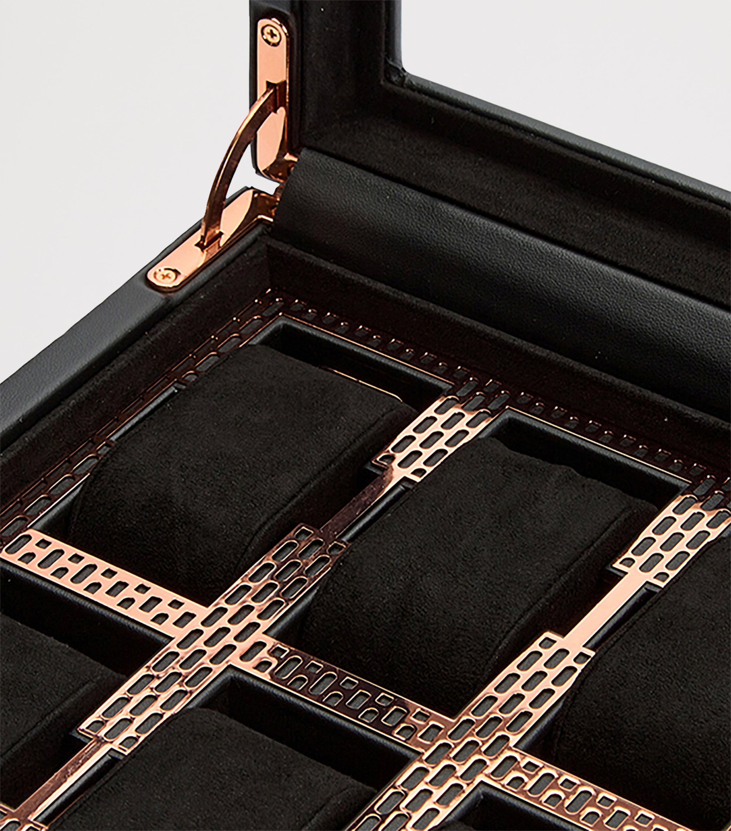 Vegan Leather Axis 8-Piece Watch Box COPPER Image 5