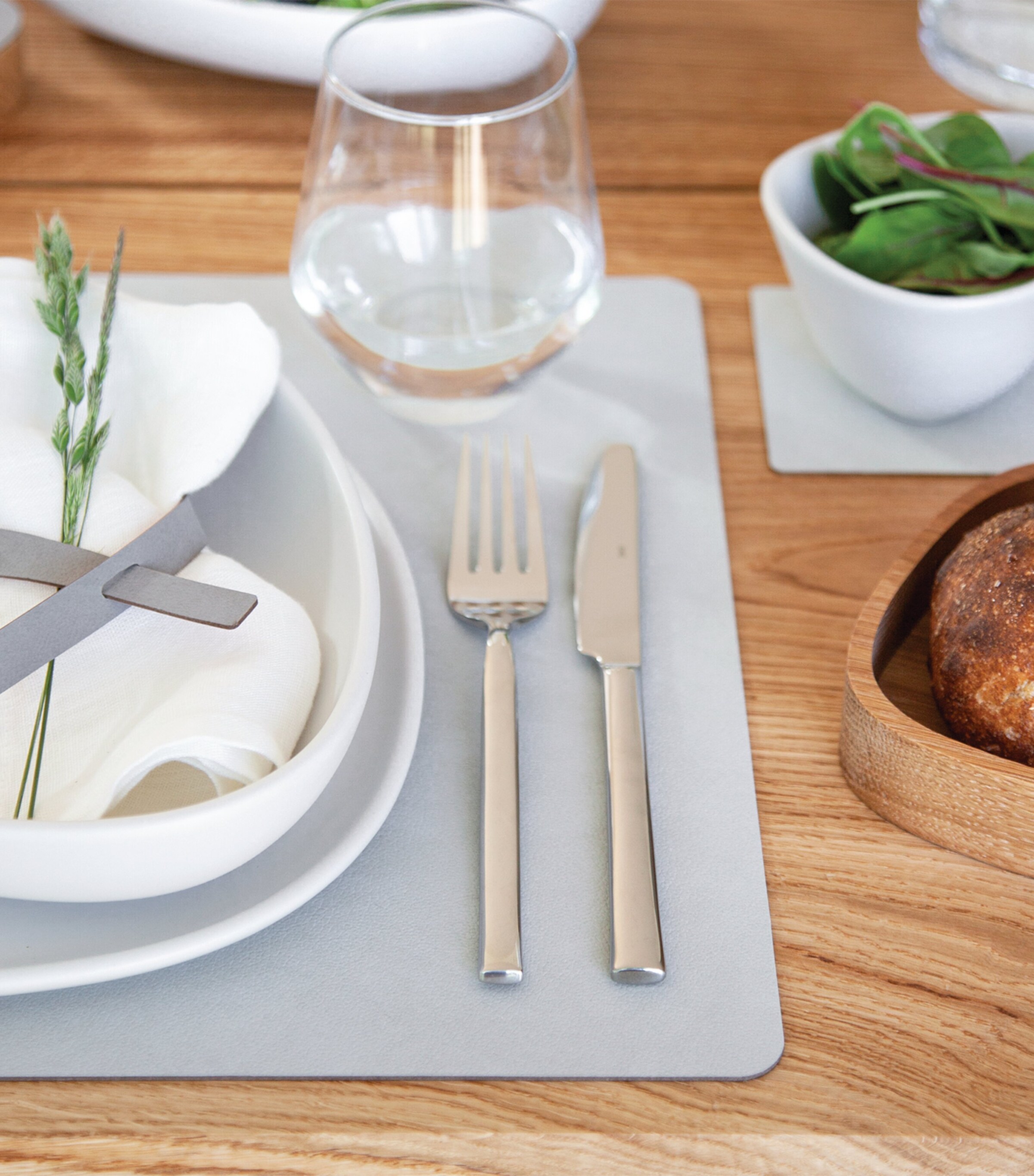 Double Cloud Table Mat (Set of 4) BLACK/METALLIC Image 4