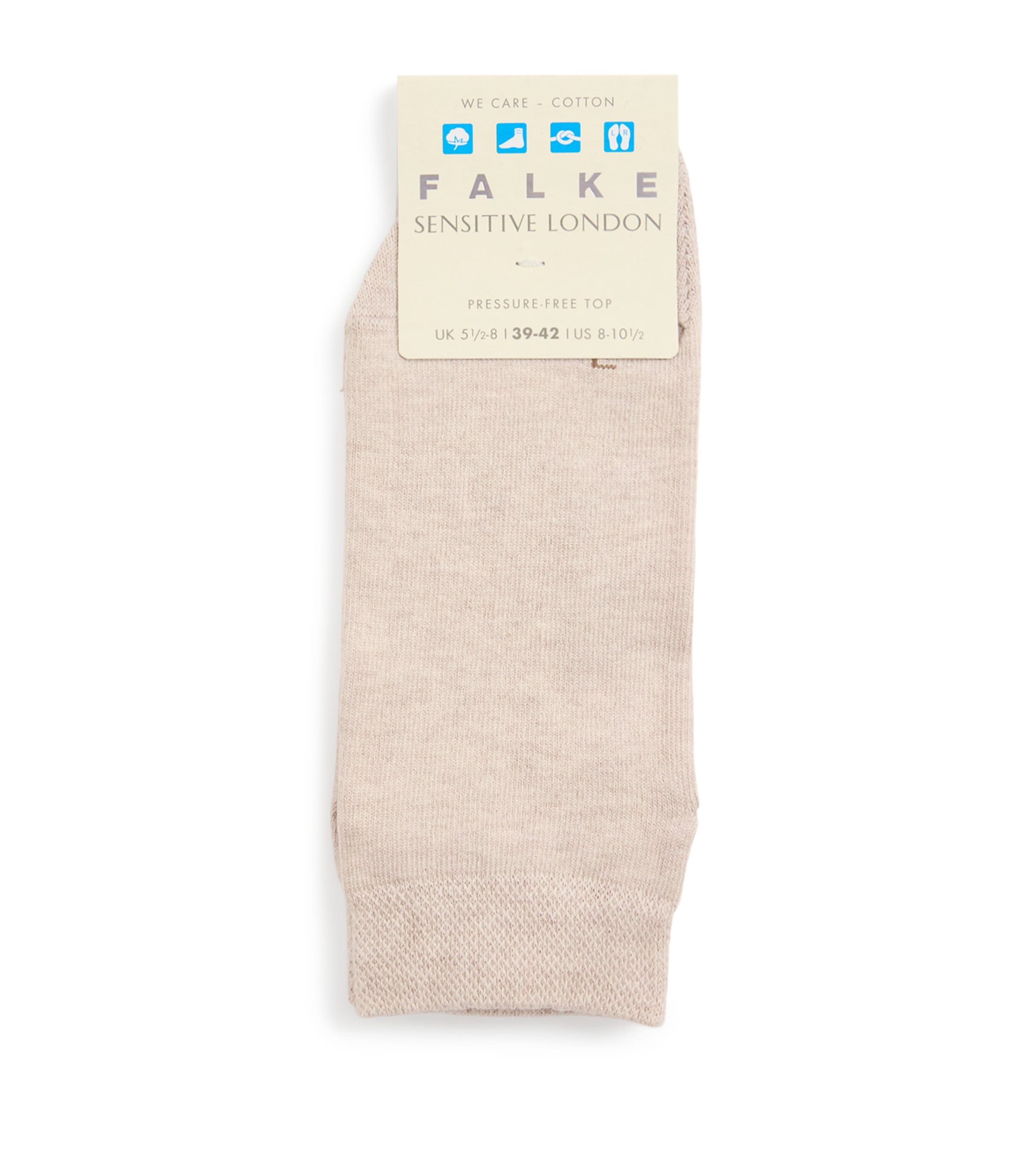 Falke Womens Sensitive London Socks Linen Mel Image 1
