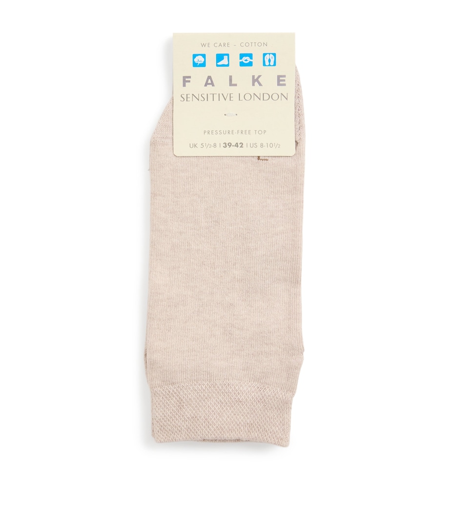 Falke Womens Sensitive London Socks Linen Mel Image 1