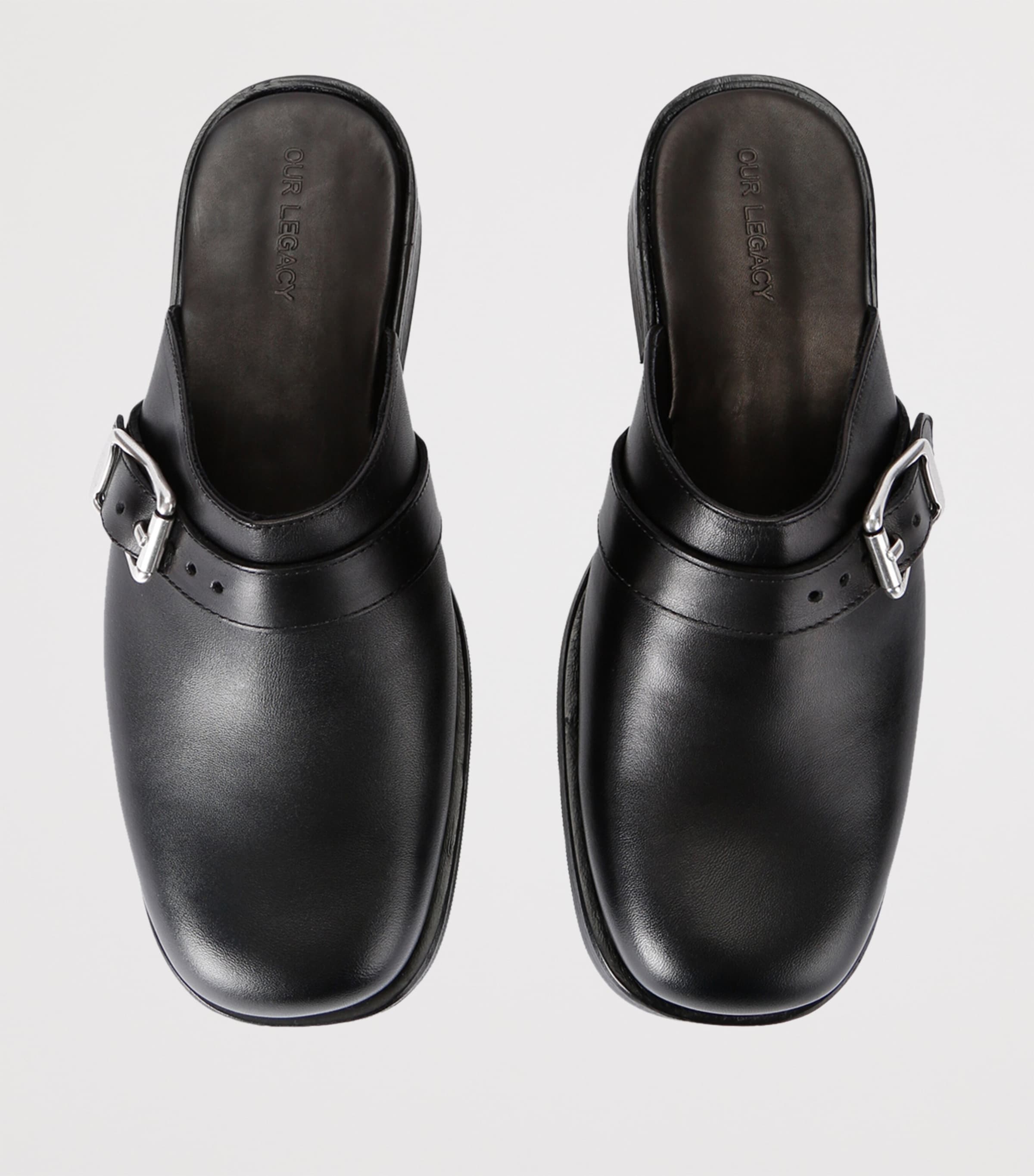 Our Legacy Black Leather Camion Mules | Harrods US