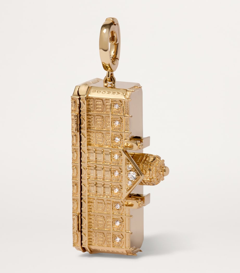 x Harrods Yellow Gold and Diamond My Life in Charms Harrods Building Charm YELLOW GOLD Image 3