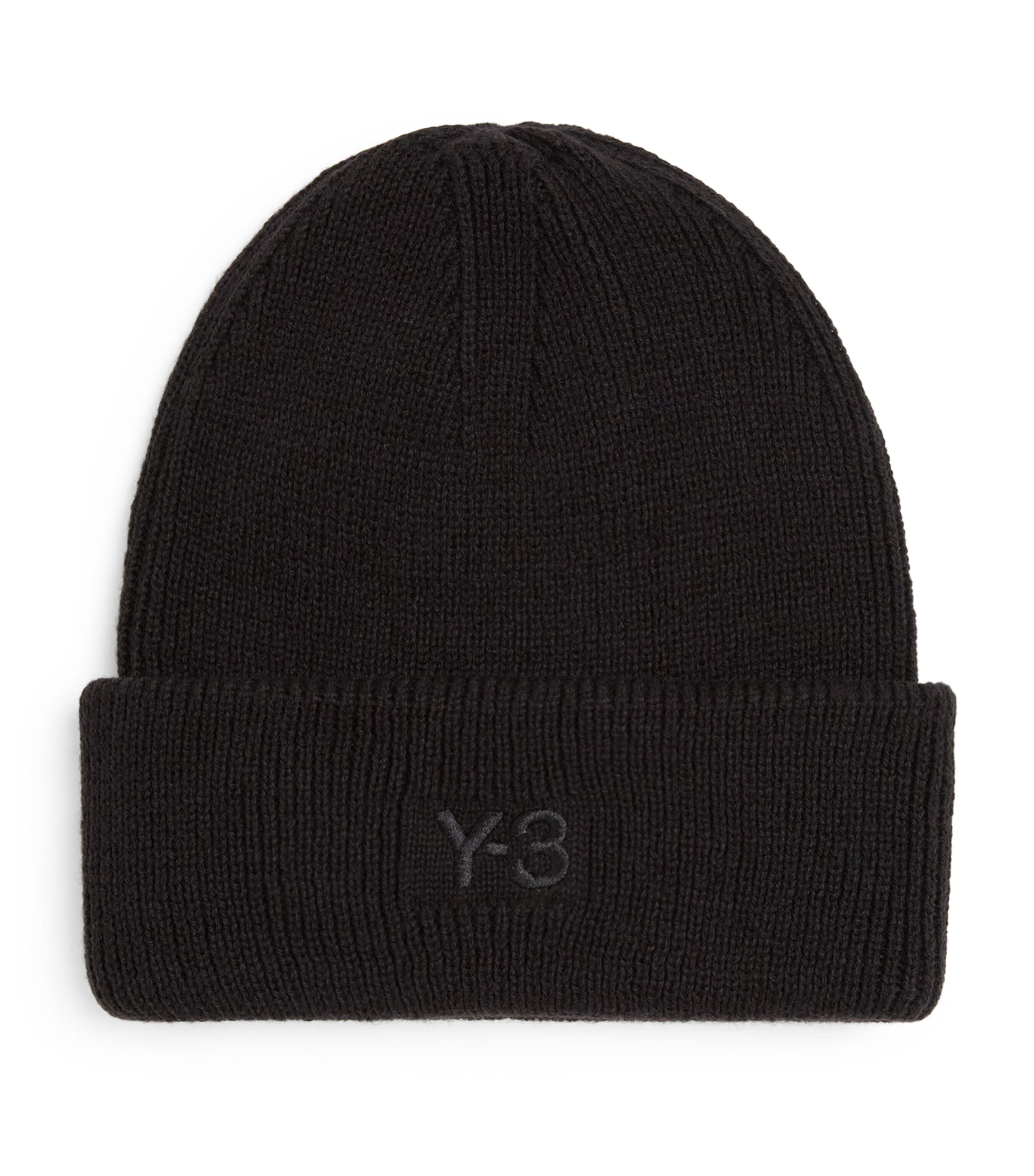 Yohji Yamamoto Black x Y-3 KURO Knitted Beanie | Harrods US