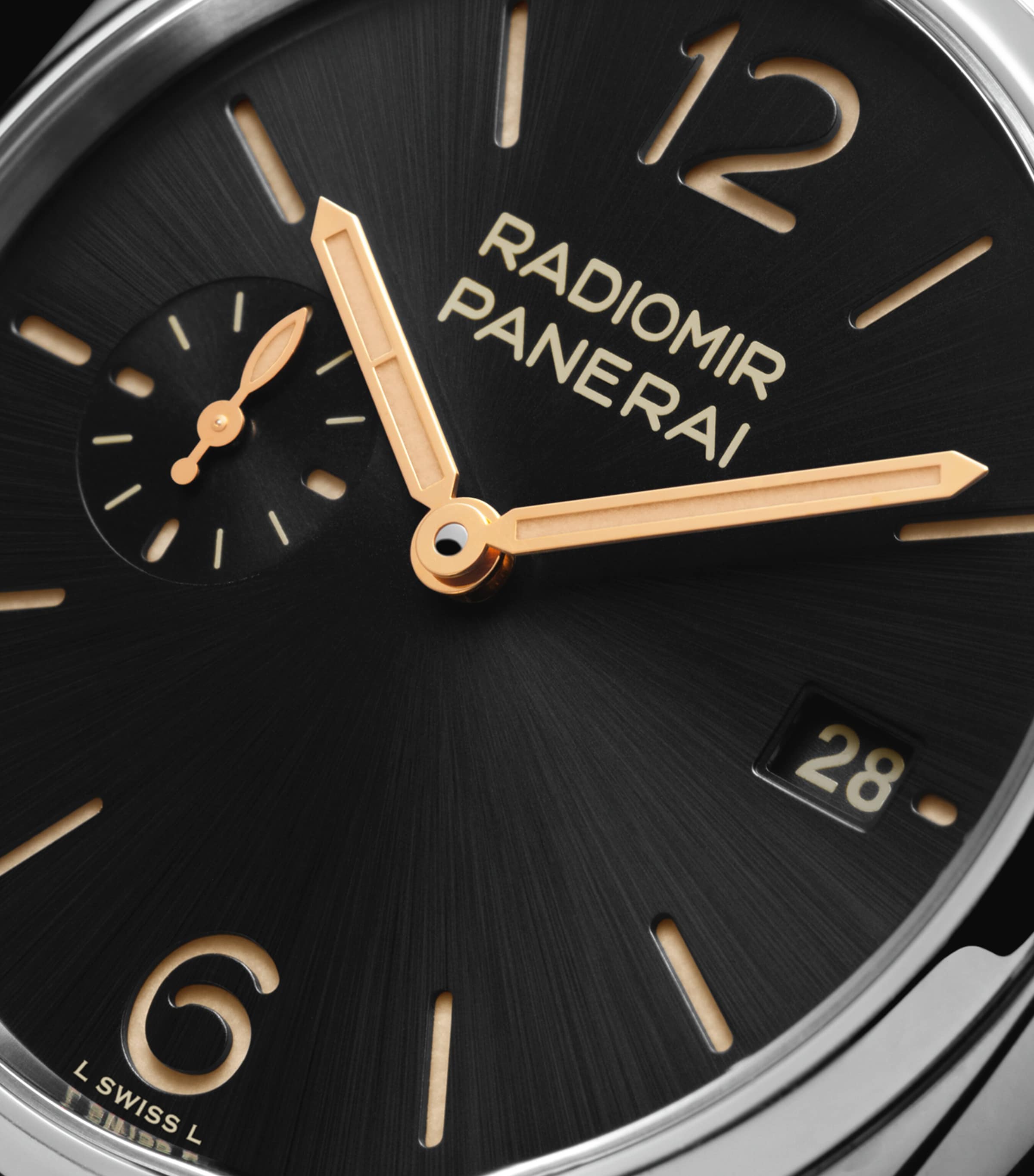 Stainless Steel Radiomir Quaranta Watch 40mm BLACK Image 3