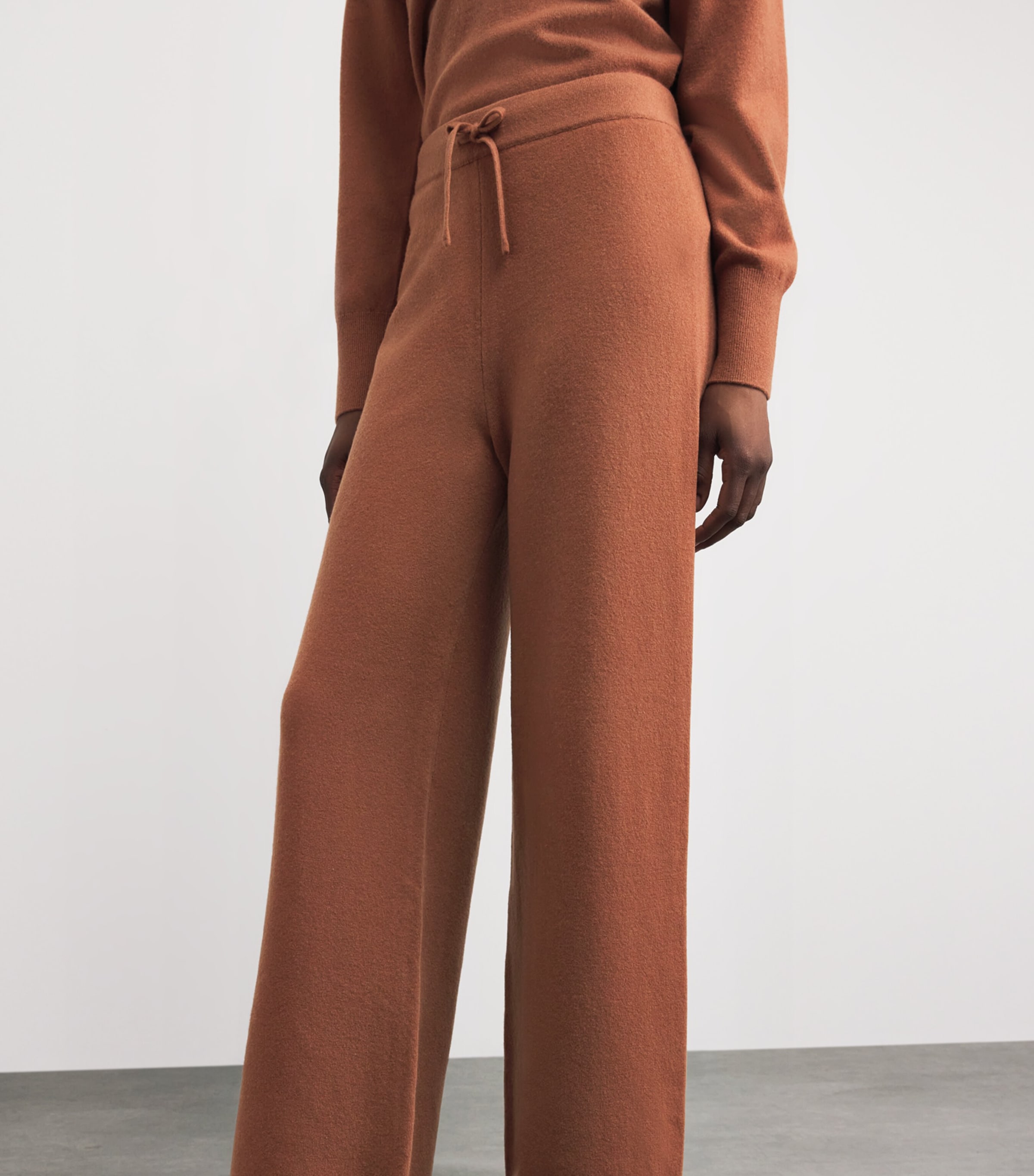Yves Salomon Womens Merino Wool Straight Trousers Image 3