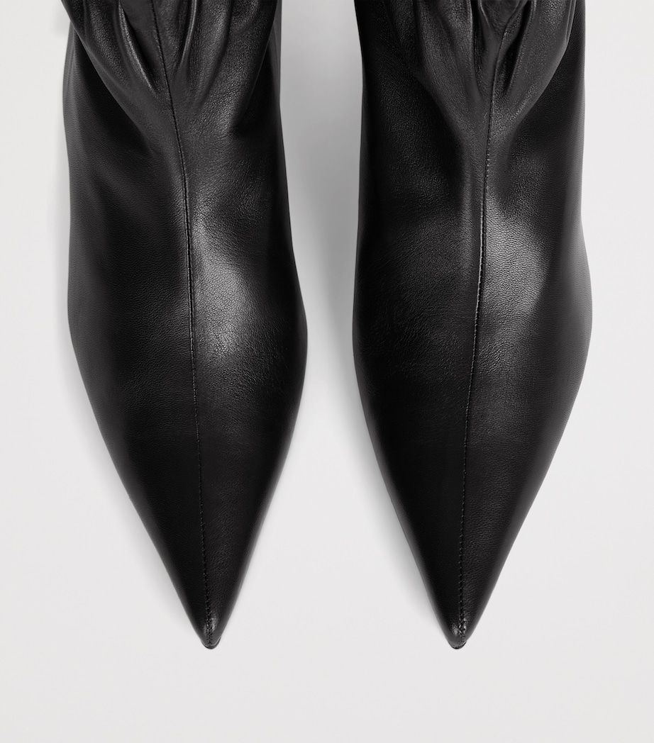 Balmain Lambskin Sphynx Ankle Boots Noir Image 5