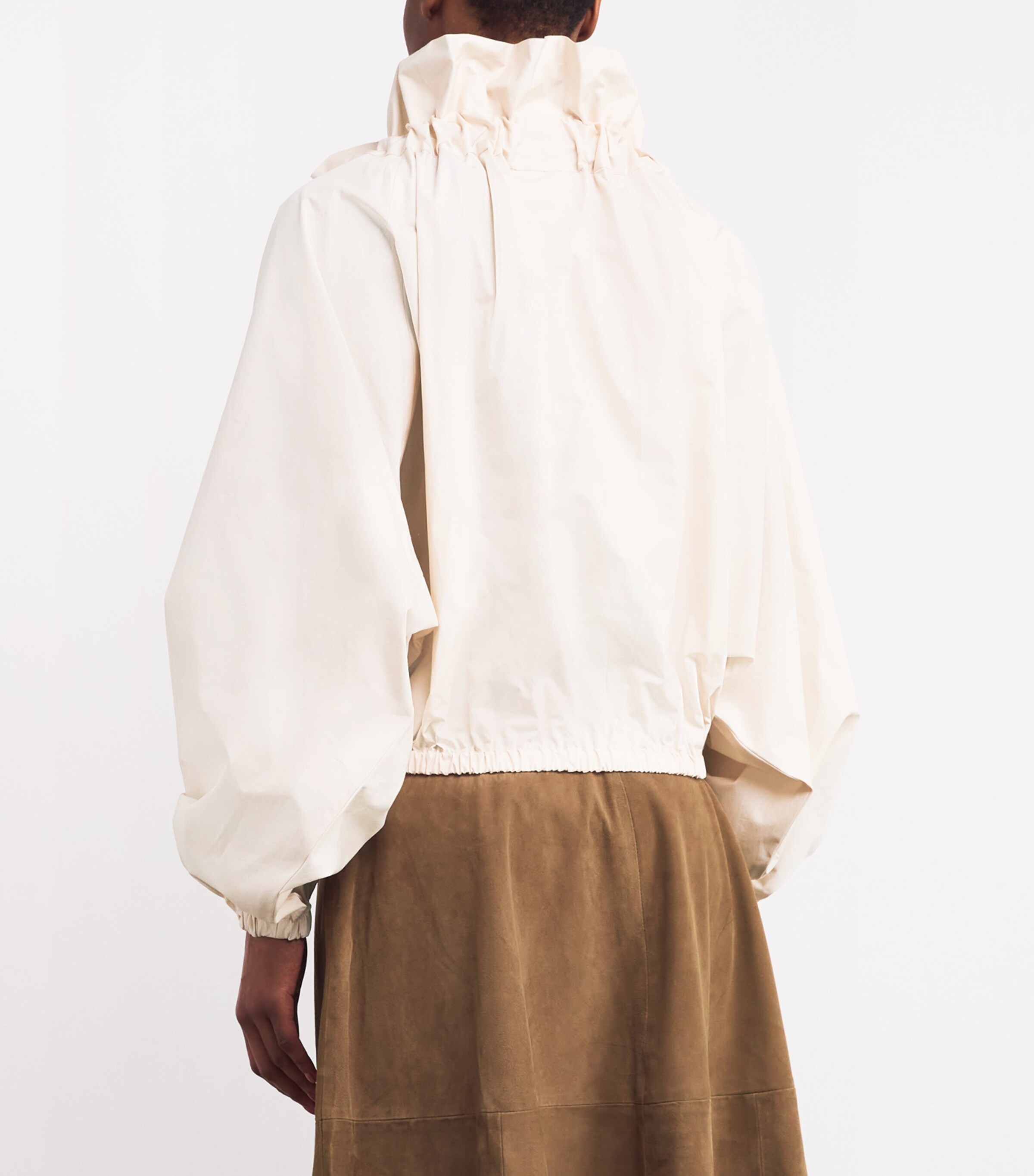 Patou Womens Cotton Poplin Iconic Blouse Tapioca Image 4