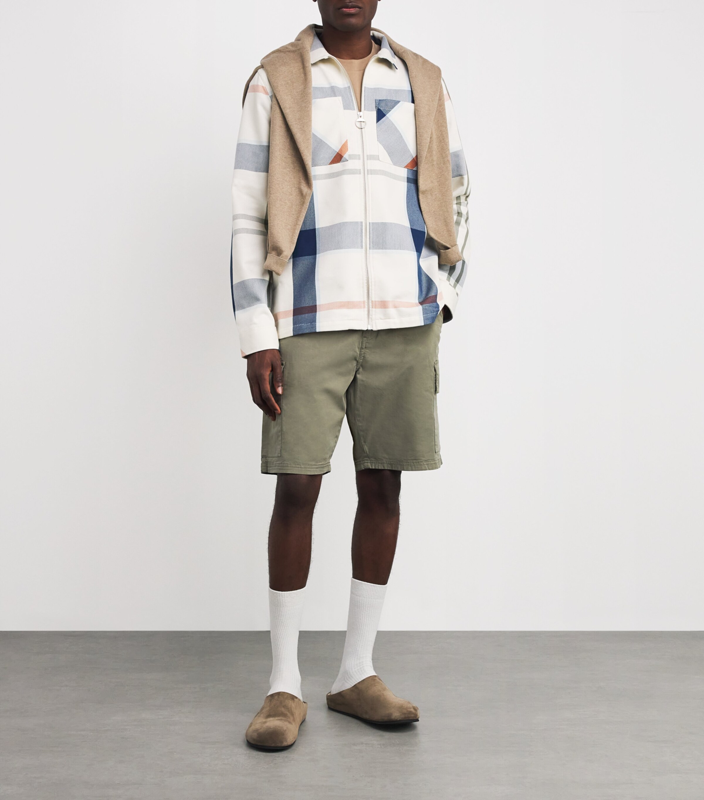 Twill Cargo Shorts LIGHT MOSS Image 2