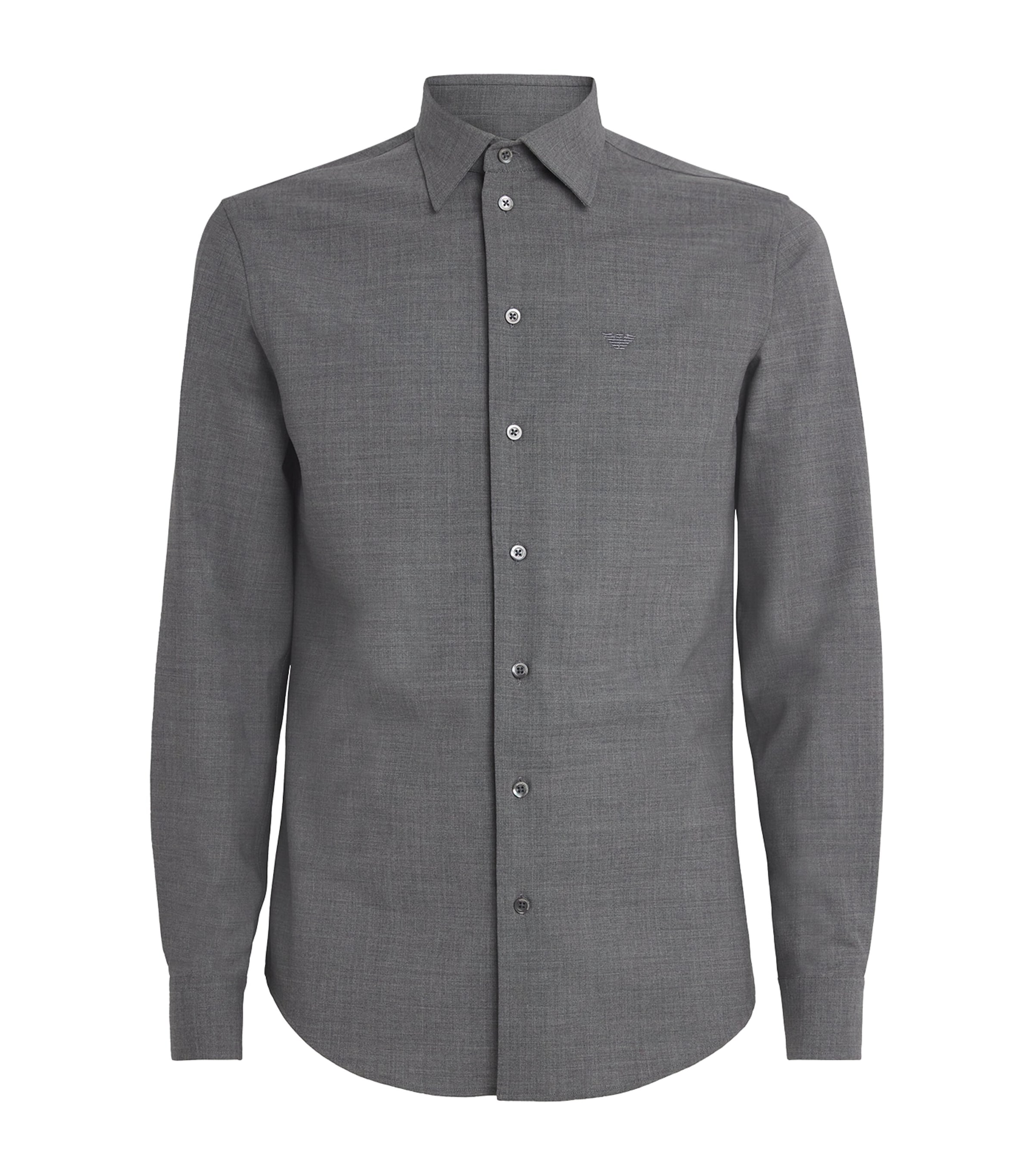 Stretch-Wool Logo Shirt O8003 Image 1