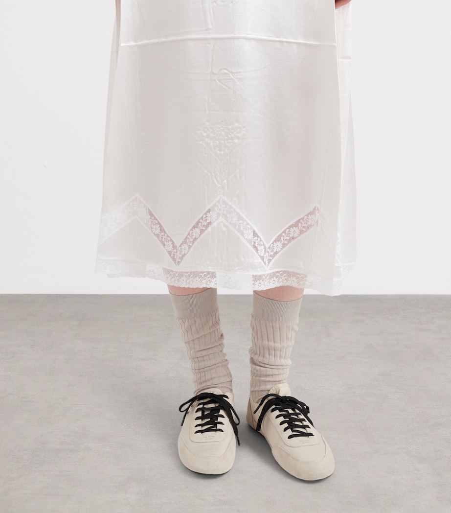 Batiste Embroidered Midi Dress F0009 Image 4