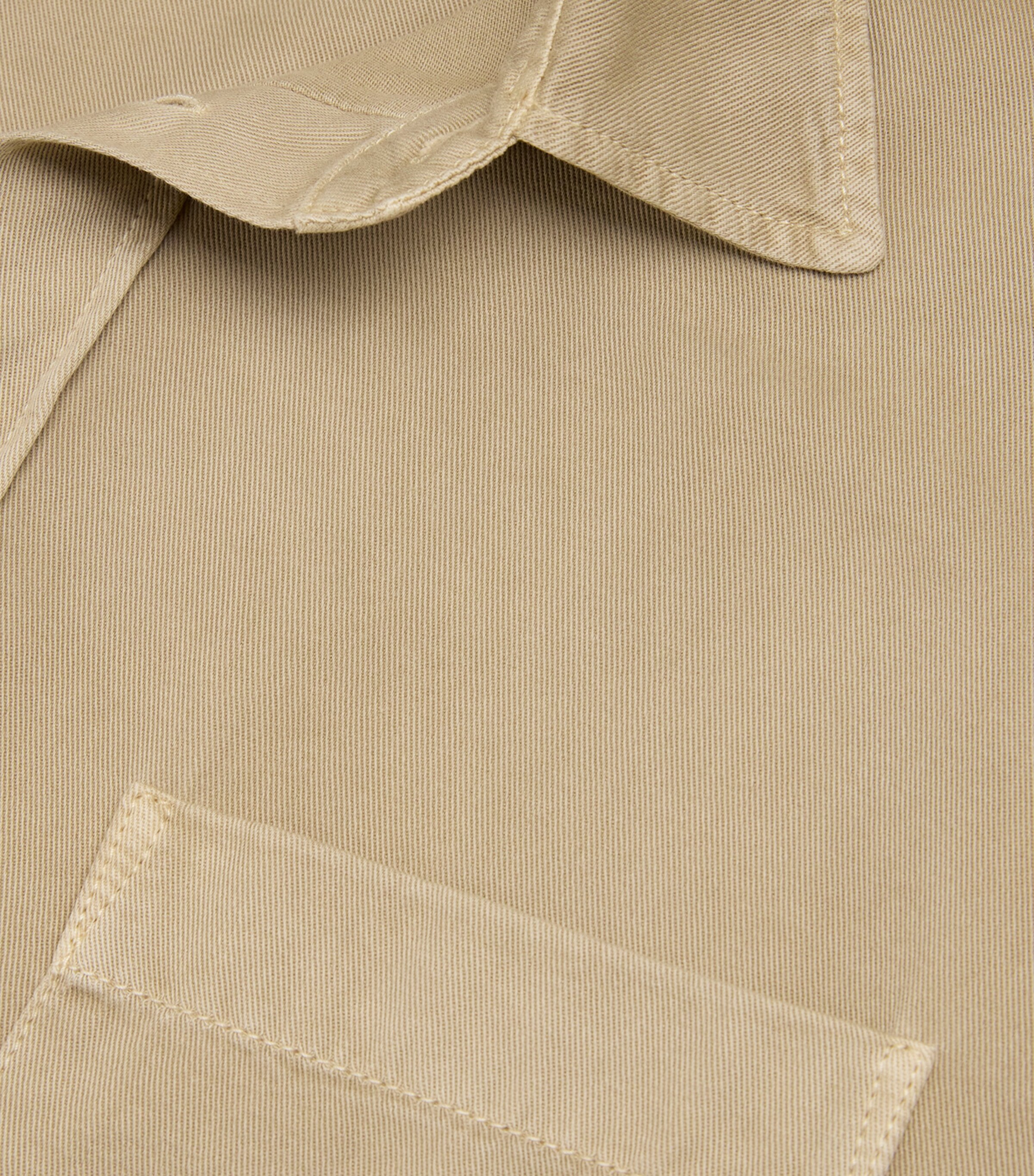 Lemaire Mens Oversized Denim Shirt Beige Image 5