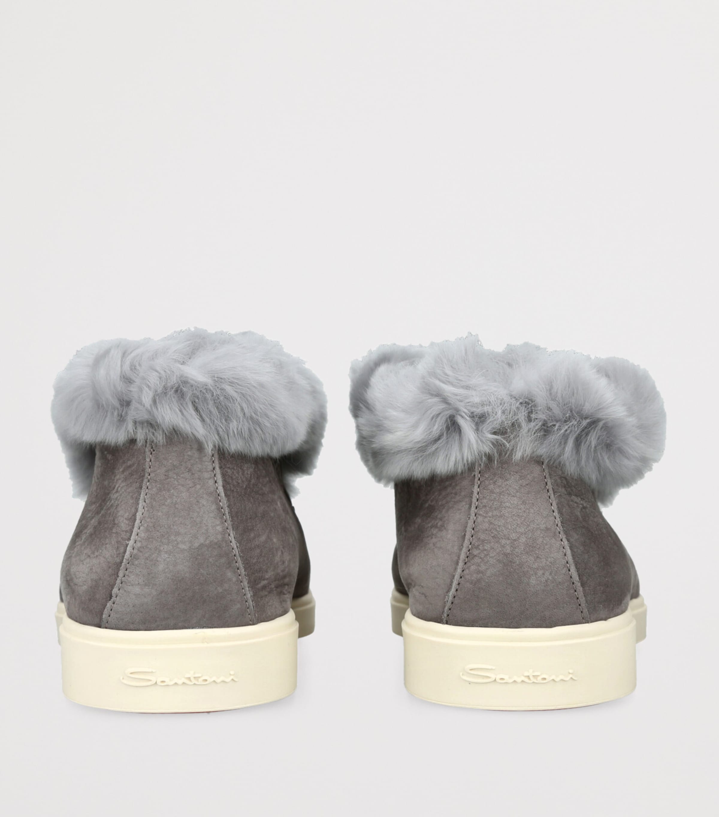 Suede-Fur Hadeel Ankle Boots GREY Image 2