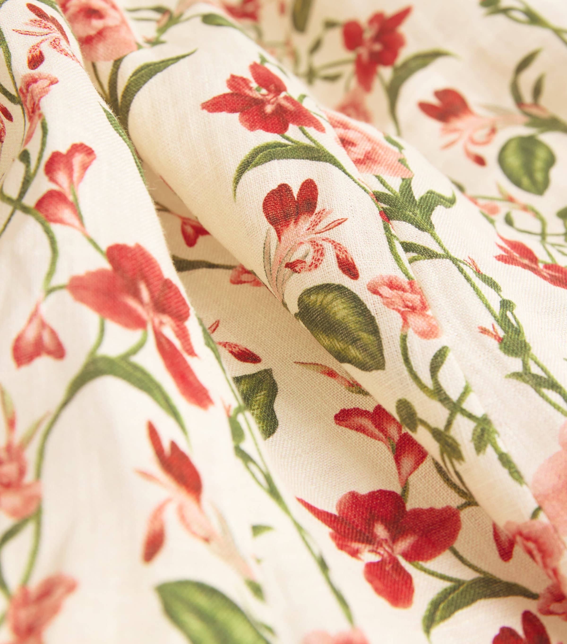 Cotton Floral Halterneck Midi Dress CANNA Image 5