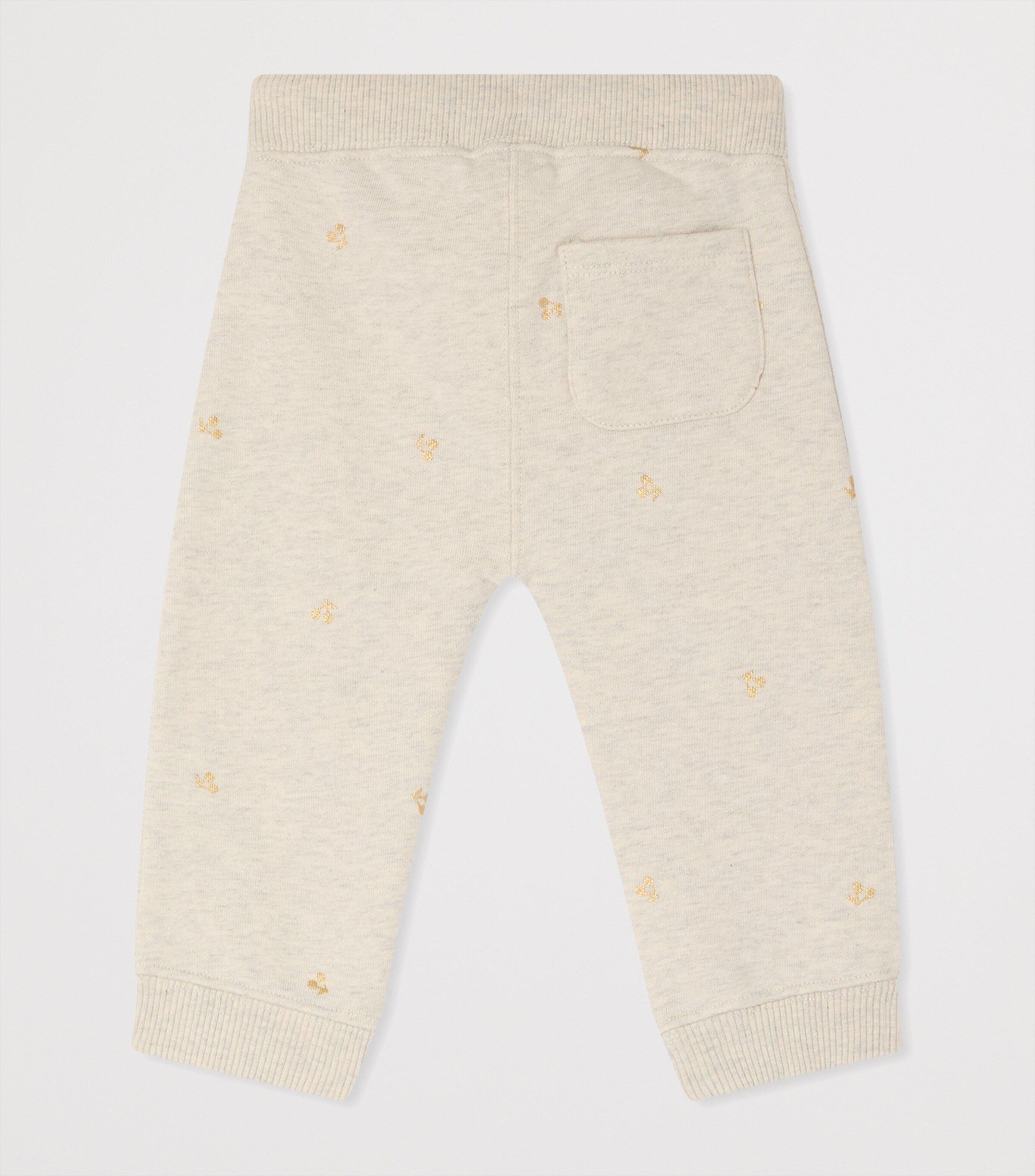Cotton Cherry Print Sweatpants (6-18 Months) IMPRIME BEIGE Image 2