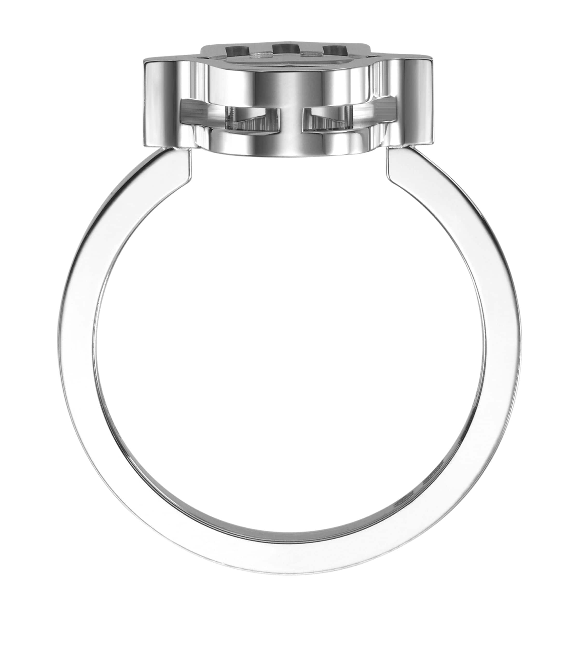 White Gold and Diamond Happy Diamonds Lucky Charms Ring Image 2