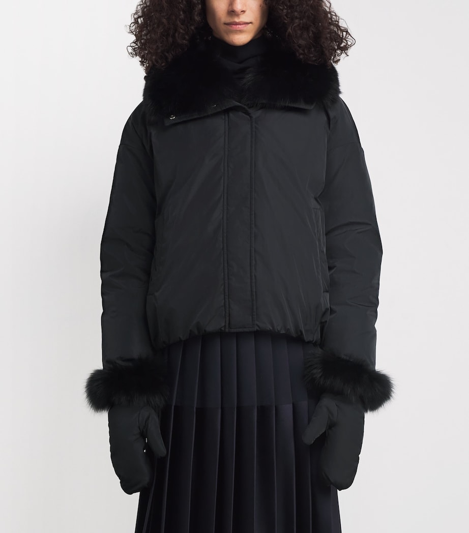 Down-Fox Fur Technical Padded Jacket C99 Image 3