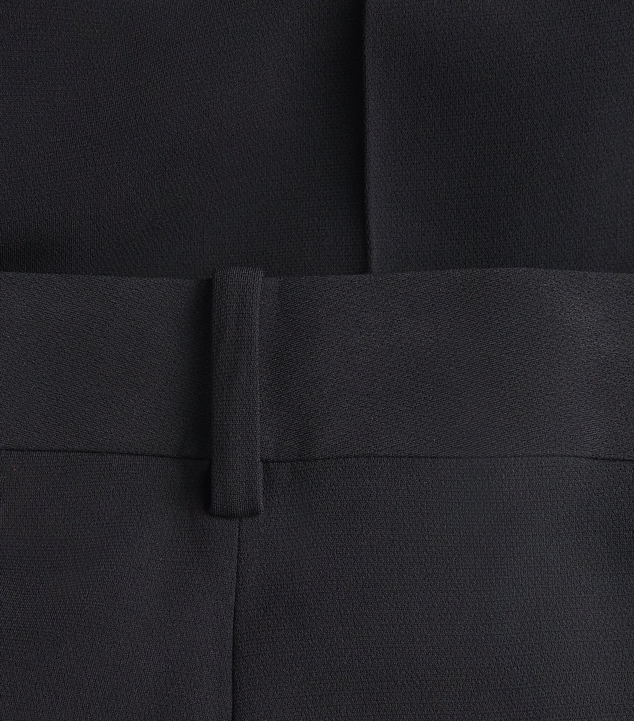 Stretch Wide-Leg Tailored Trousers 001-BLACK Image 5