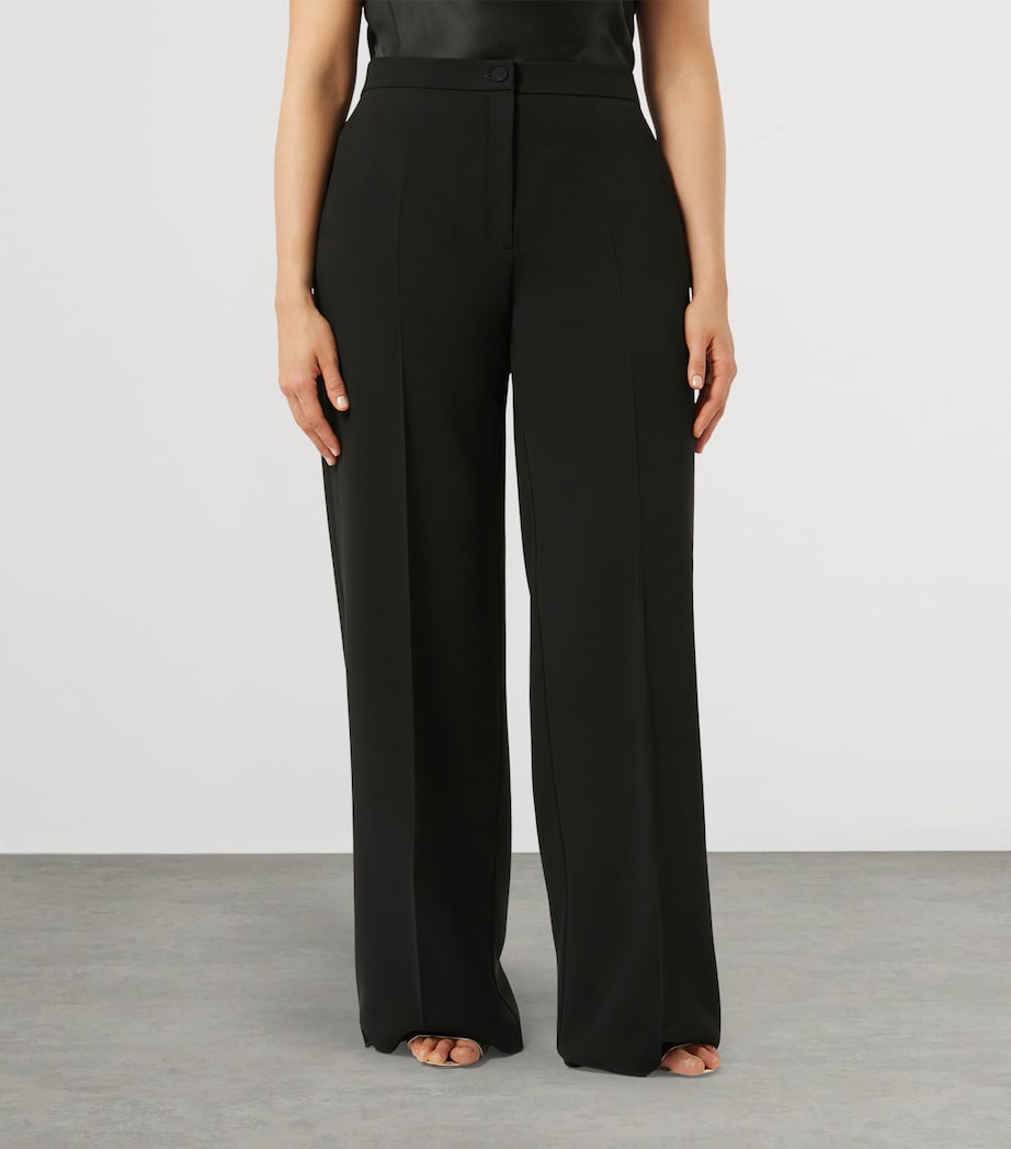 Afosi Wide-Leg Trousers BLACK Image 3