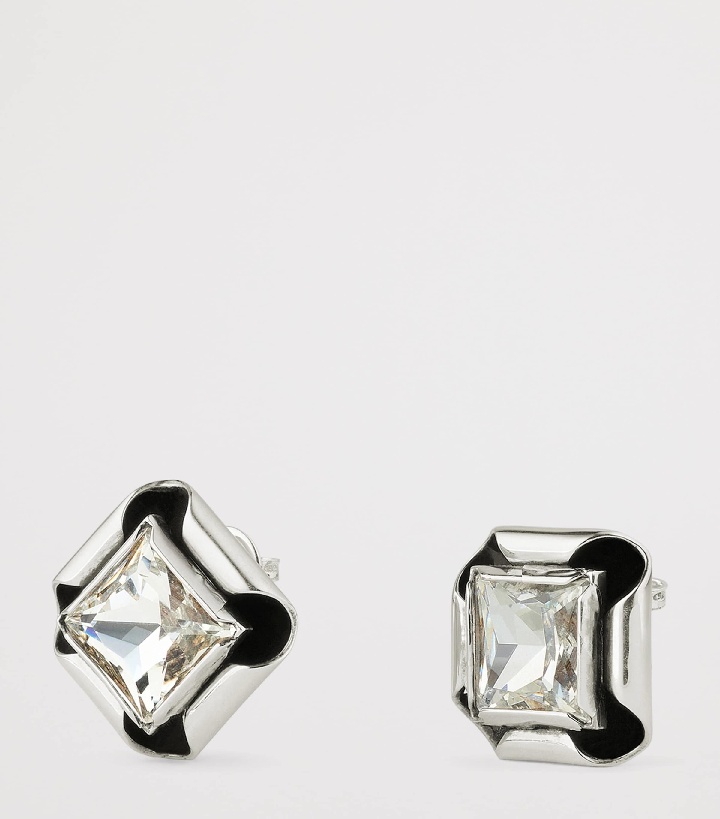 Givenchy Deconstructed Stud Earrings Antic Silvery Image 3