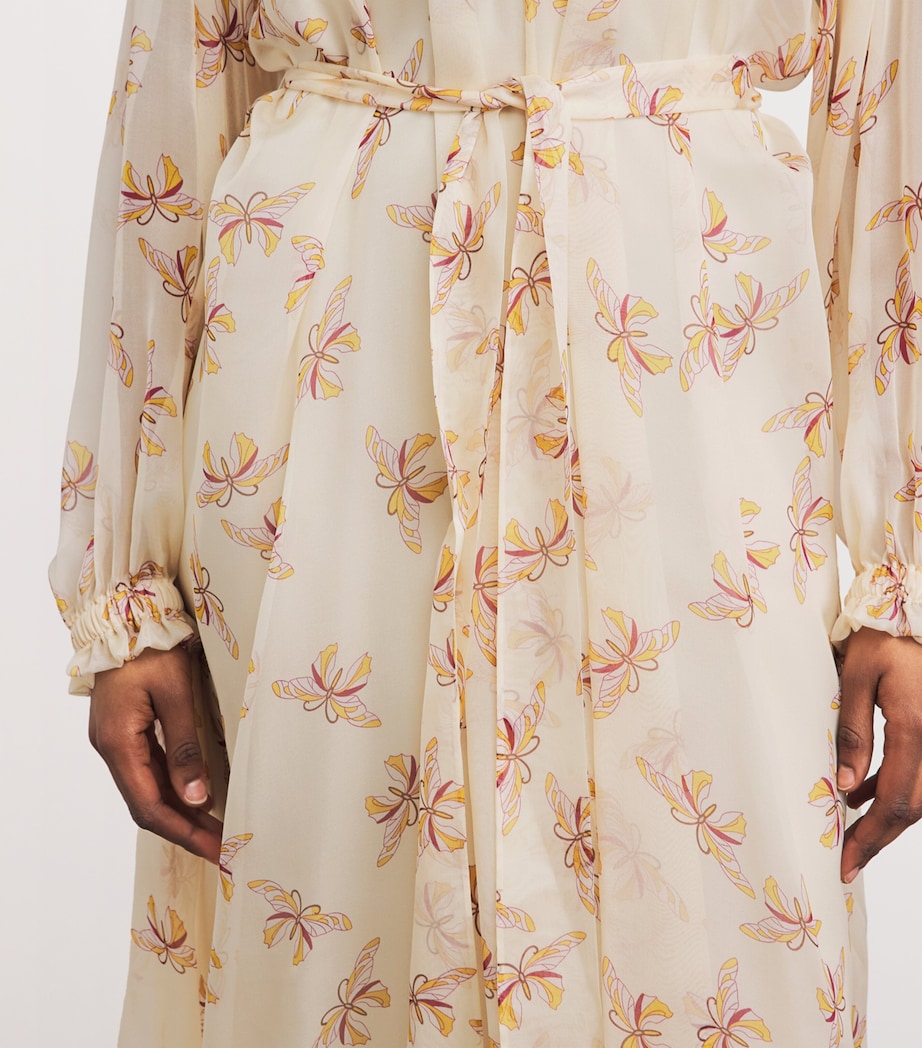 La Doublej Womens Silk Farfalla Cerere Maxi Dress Farfalla Image 5