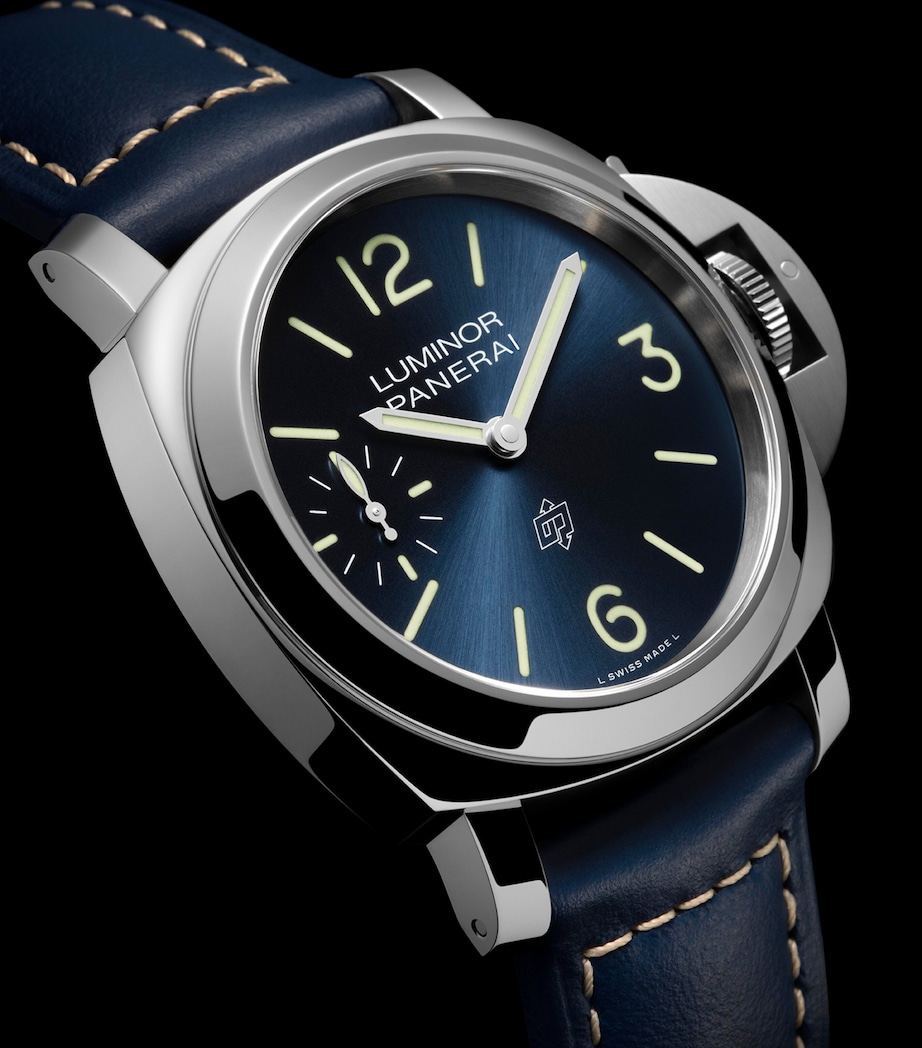 Panerai Stainless Steel Luminor Watch 44mm Blue Image 2