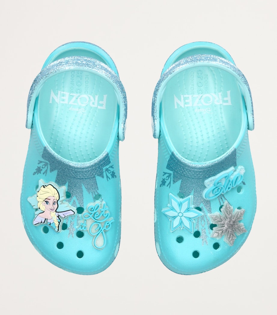 CROCS KIDS Frozen Elsa Clogs Blue Image 4