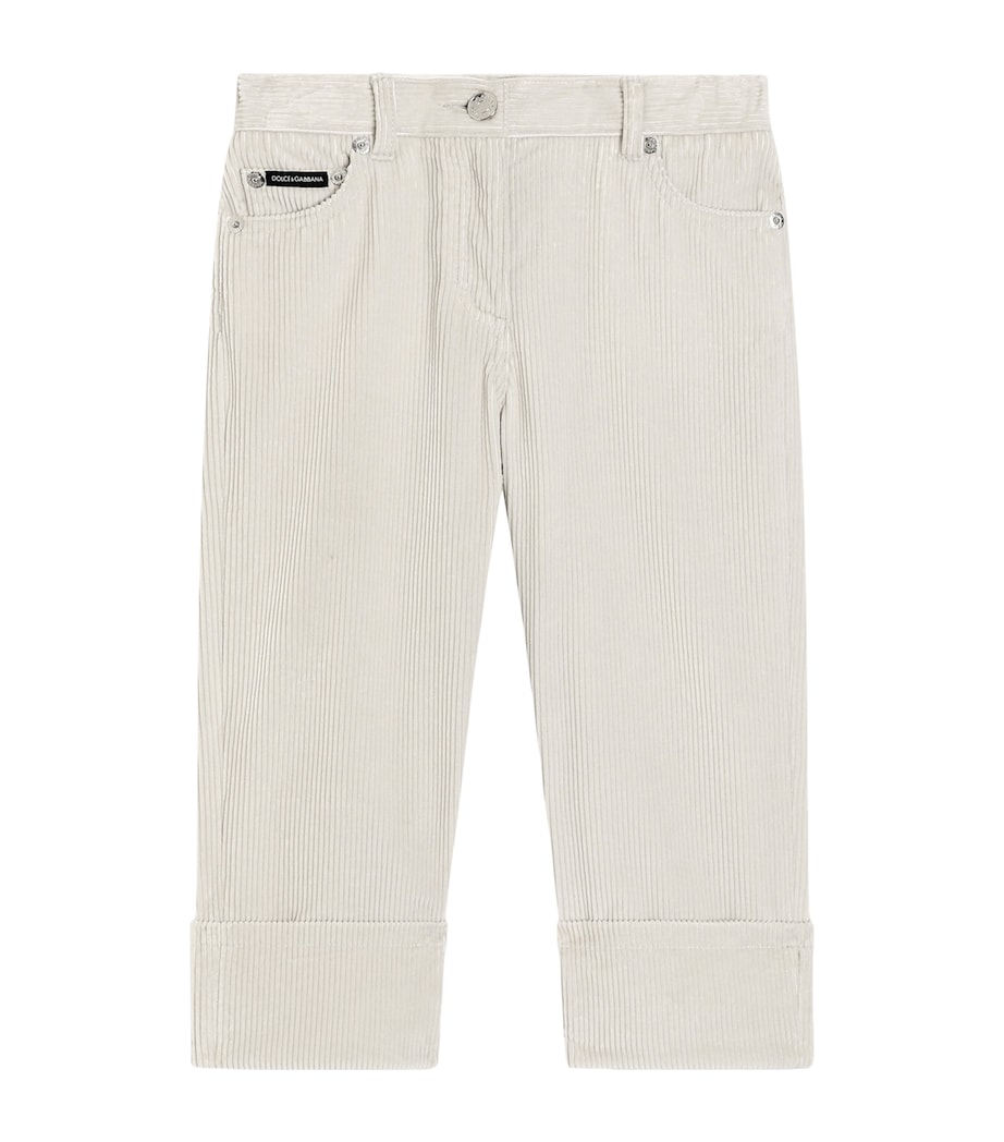 Cotton Corduroy 5-Pocket Trousers (8-13 Years) M0121BEIGE Image 1