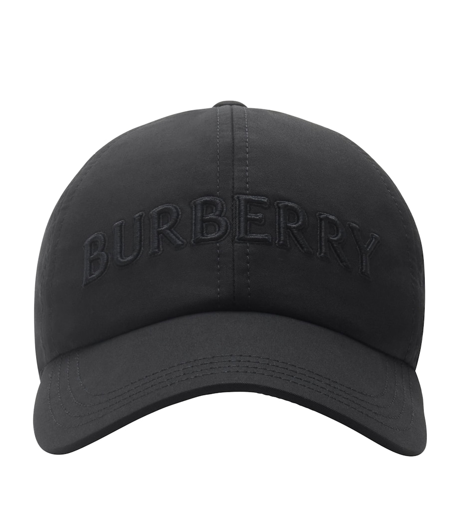 Cotton Gabardine Logo Cap BLACK Image 1