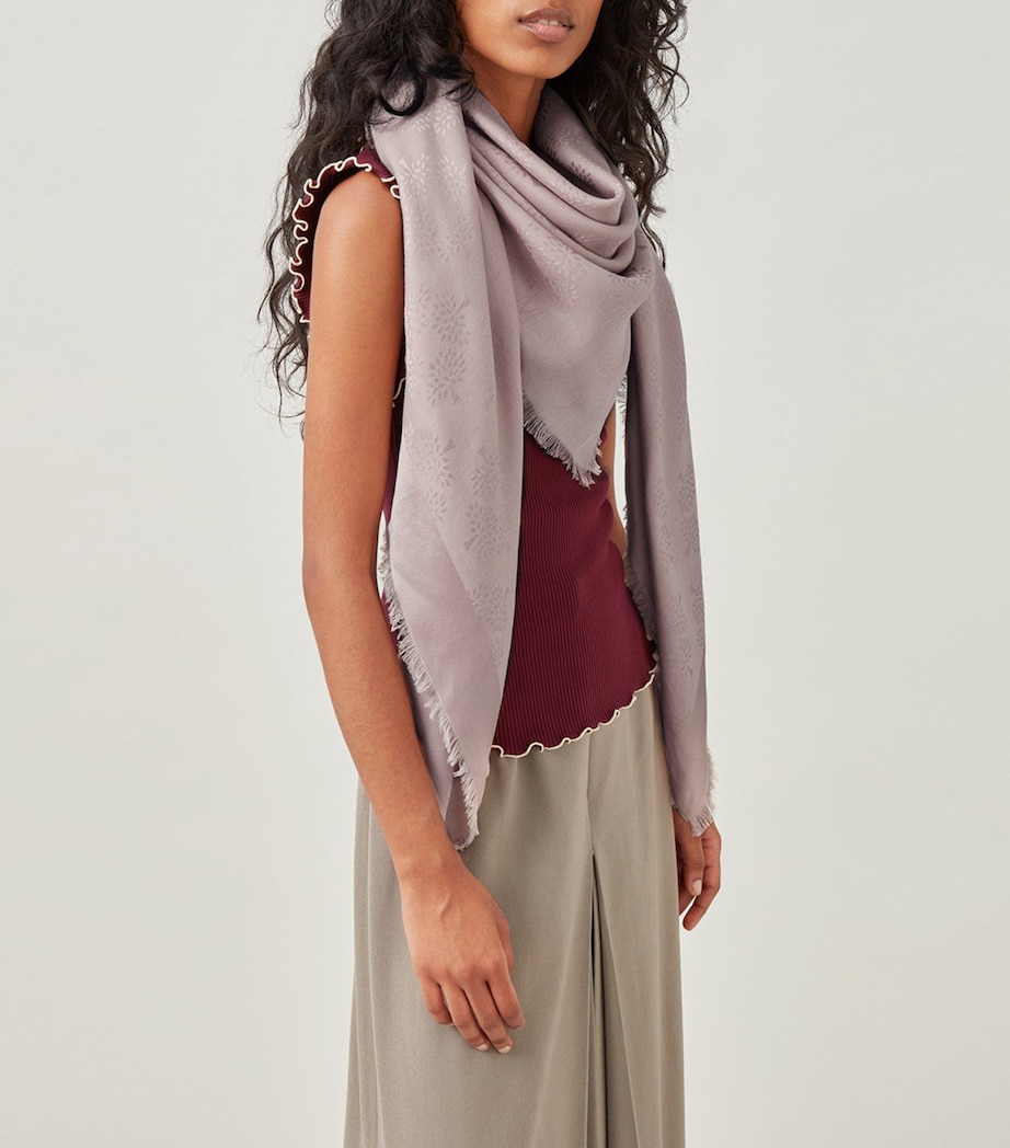 Square Tree Scarf ROSEWATER Image 2