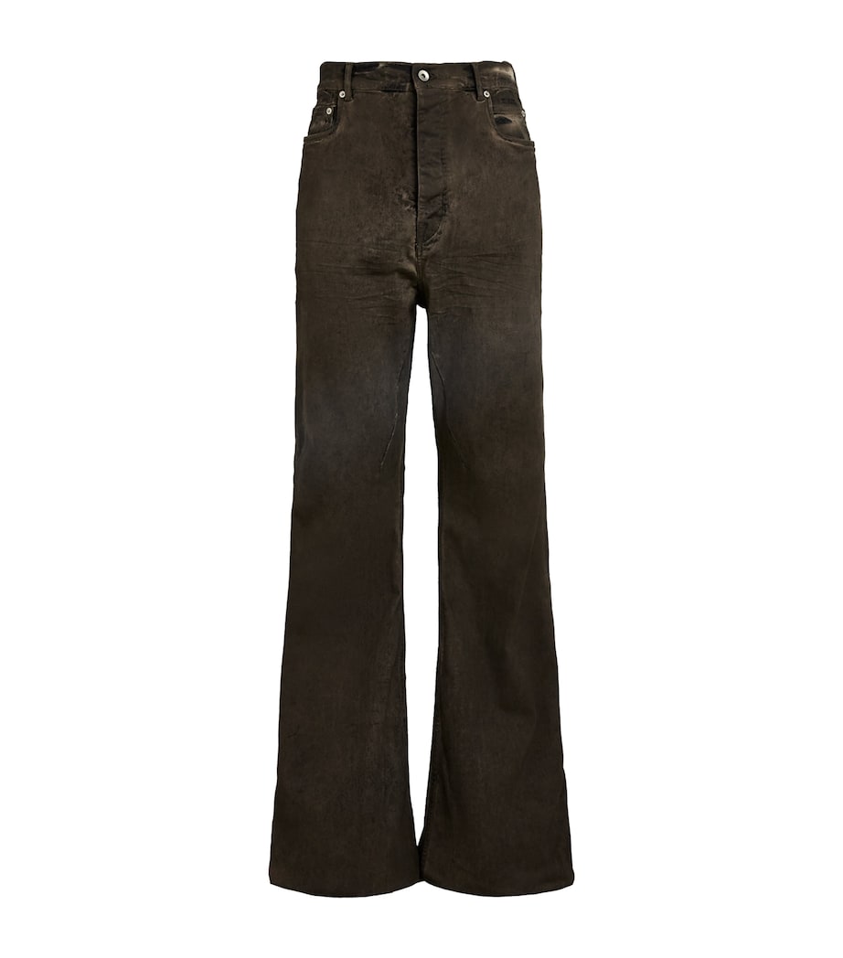 Rick Owens Mens Bolan Bootcut Jeans Dust Image 1