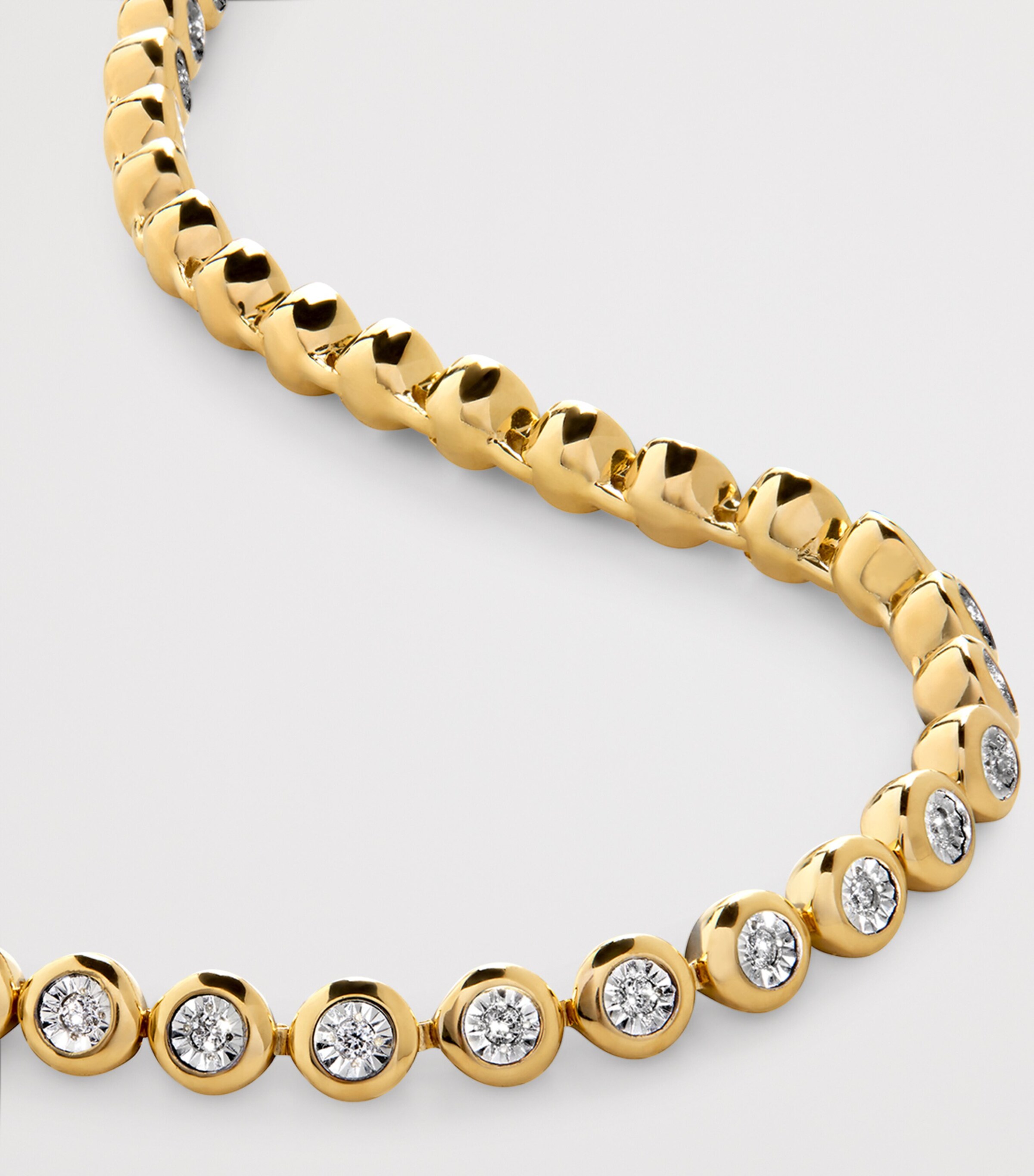 Monica Vinader Gold Vermeil Diamond Essentials Tennis Bracelet Gold Vermeil Image 2