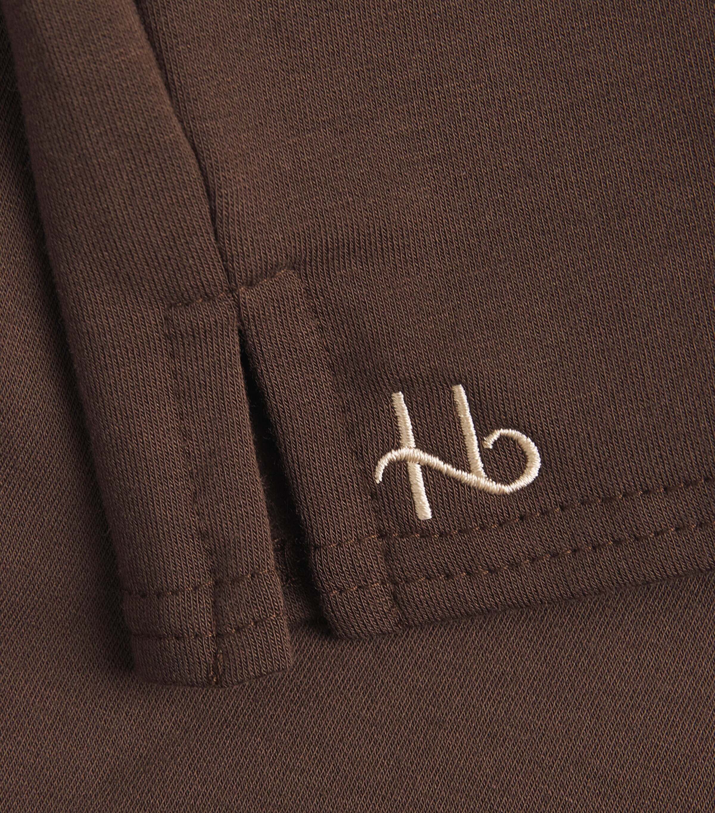 Homebody Mens Jersey Snuggle Quarter-Zip Sweatshirt Coffee Bean Image 6