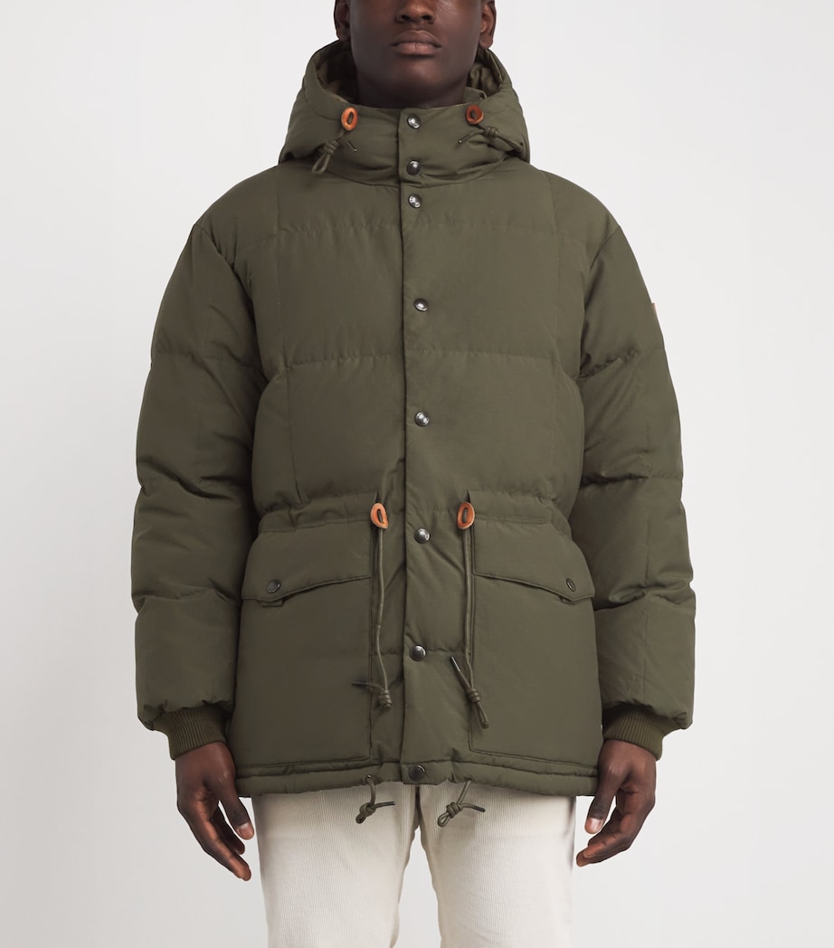 Down-Filled Hartland Parka Coat GREEN Image 3