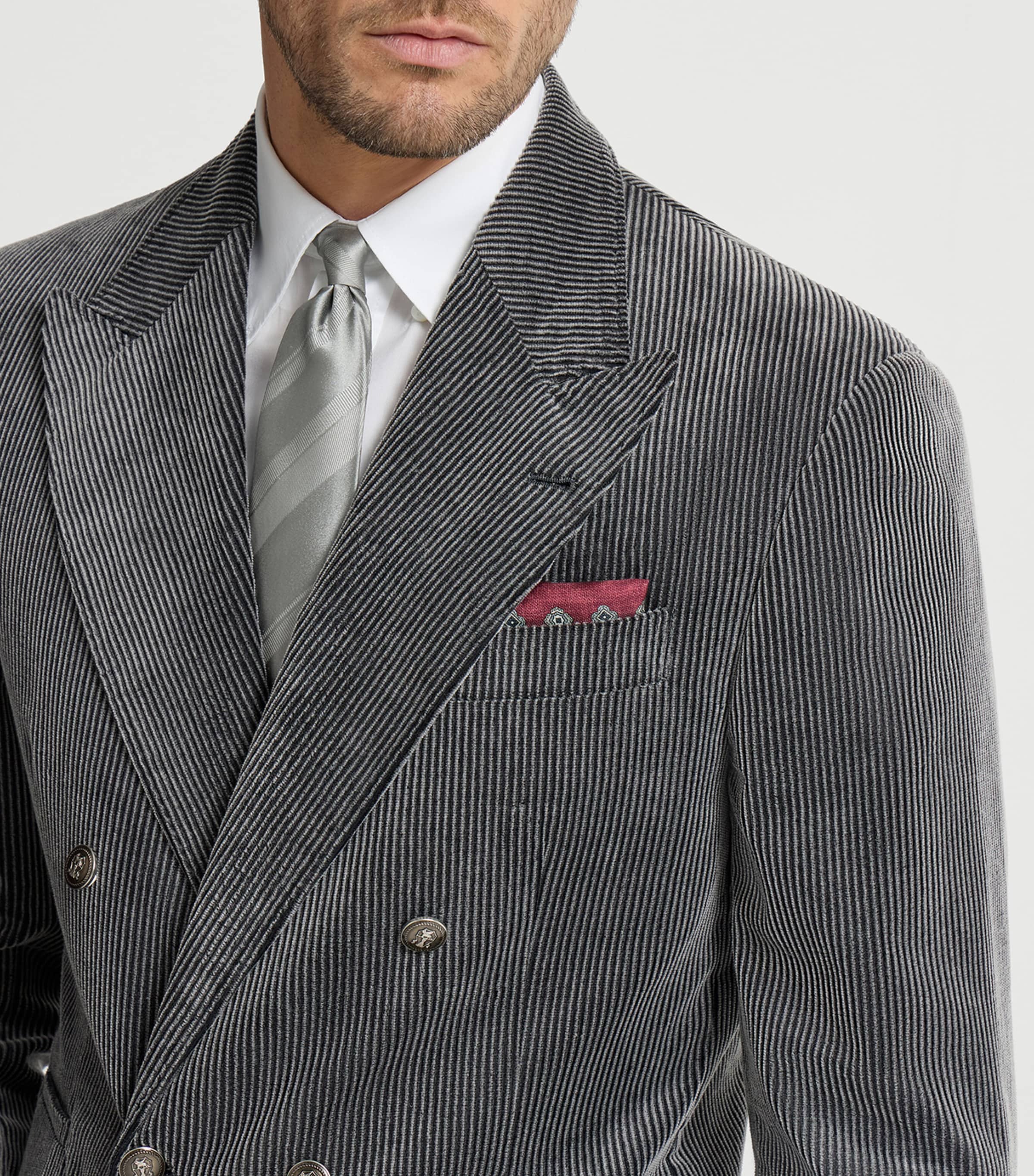 Brunello Cucinelli Silk Medallion Pocket Square Image 2
