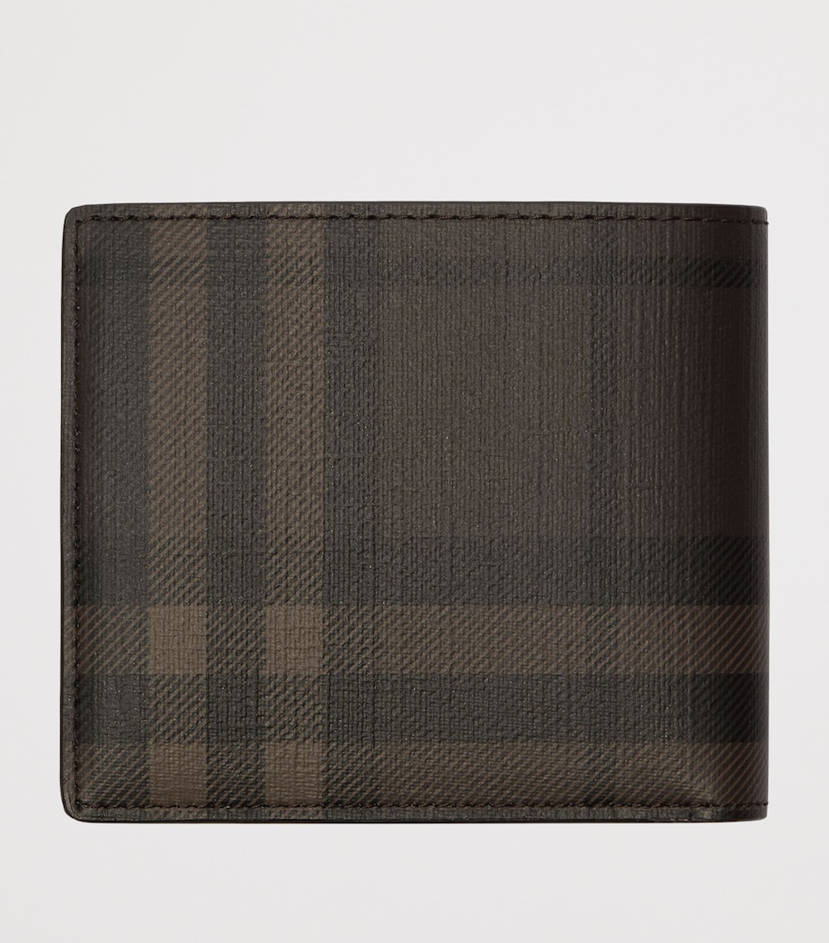Burberry City Check Bifold Coin Wallet Dark Brown Image 3