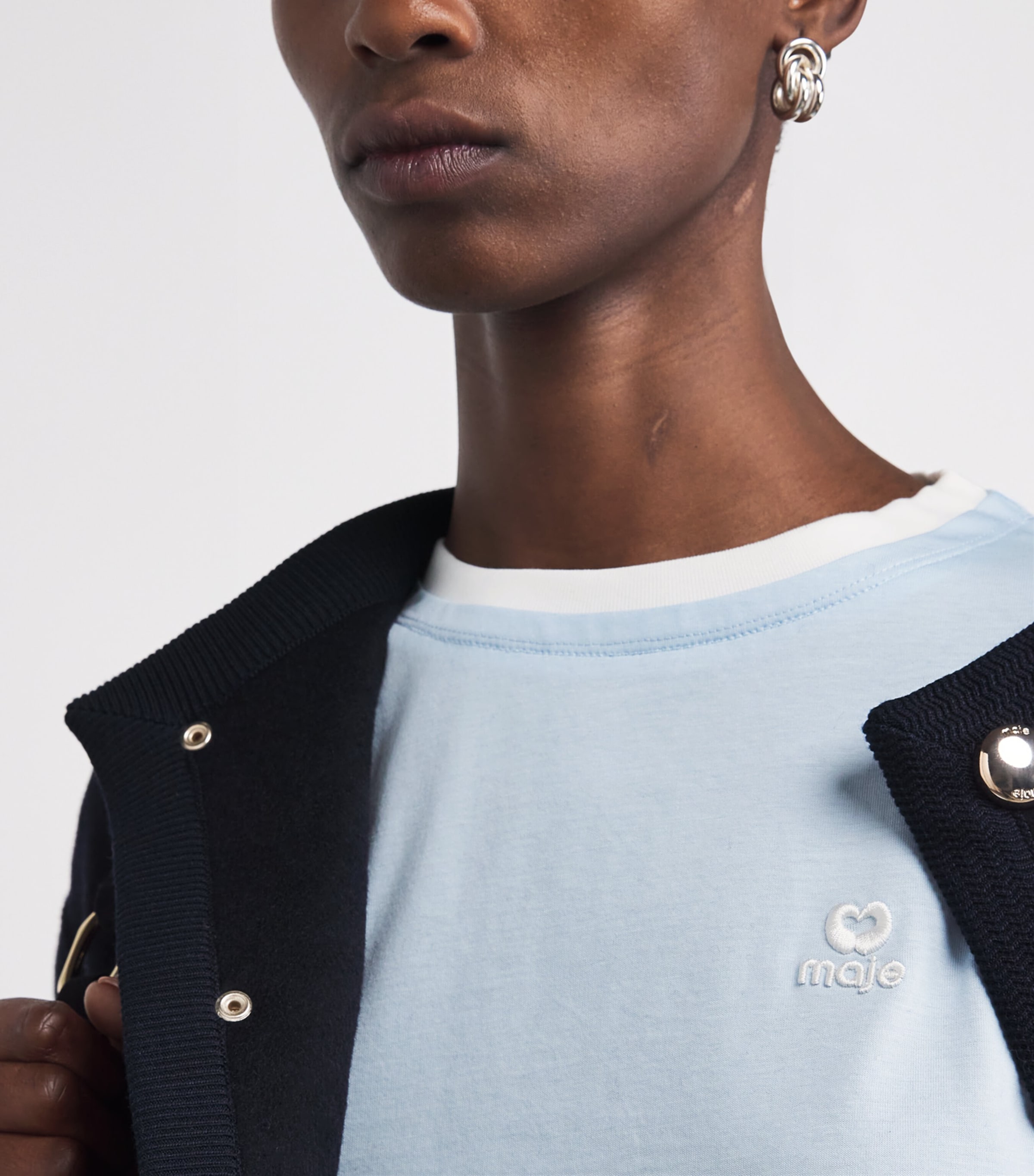 Cotton Logo T-Shirt BLUE SKY Image 6