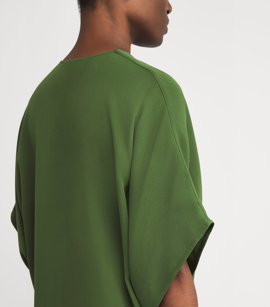 Silk Crepe Dress A8194 Image 6