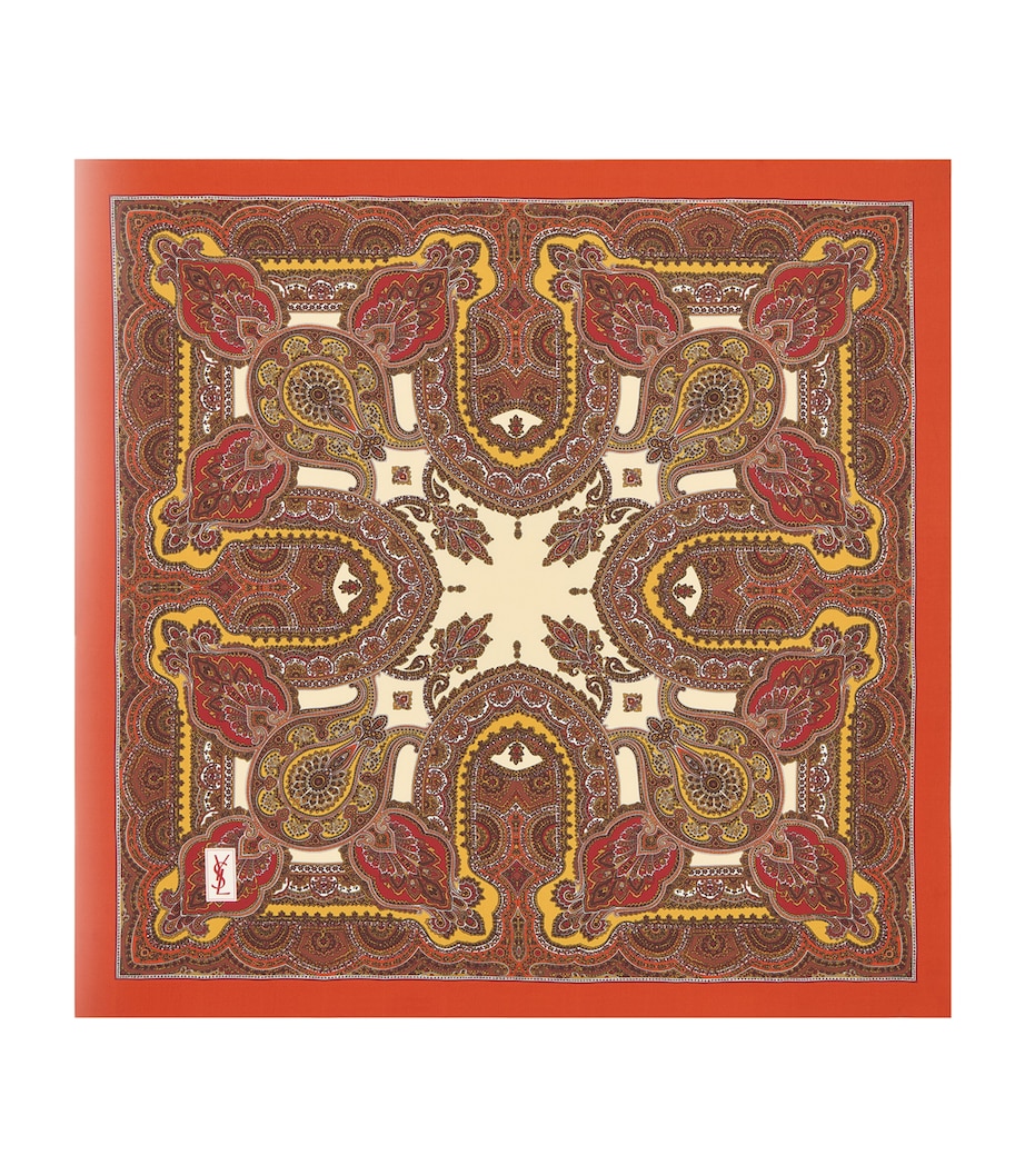 Saint Laurent Silk Paisley Scarf Image 1