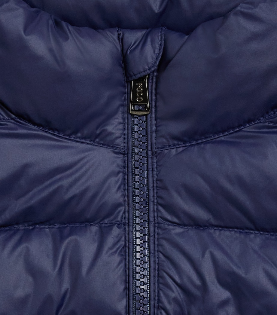 Ralph Lauren Kids Polo Pony Puffer Jacket (6-14 Years) Newport Navy Image 3