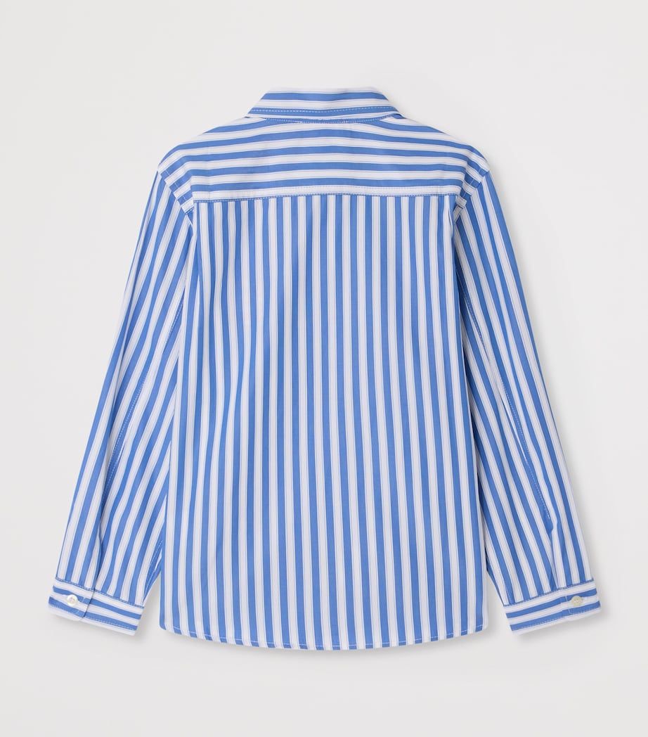 Bonpoint x Maison Kitsuné Cotton Tangui Shirt (4-14 Years) Ra Bleu De Prusse Image 2