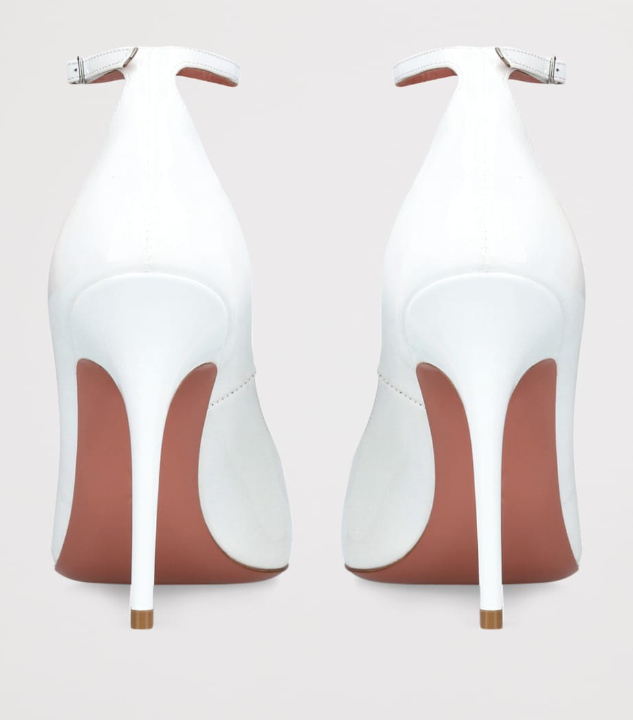 Patent Leather Anok Pumps 105 WHITE Image 2