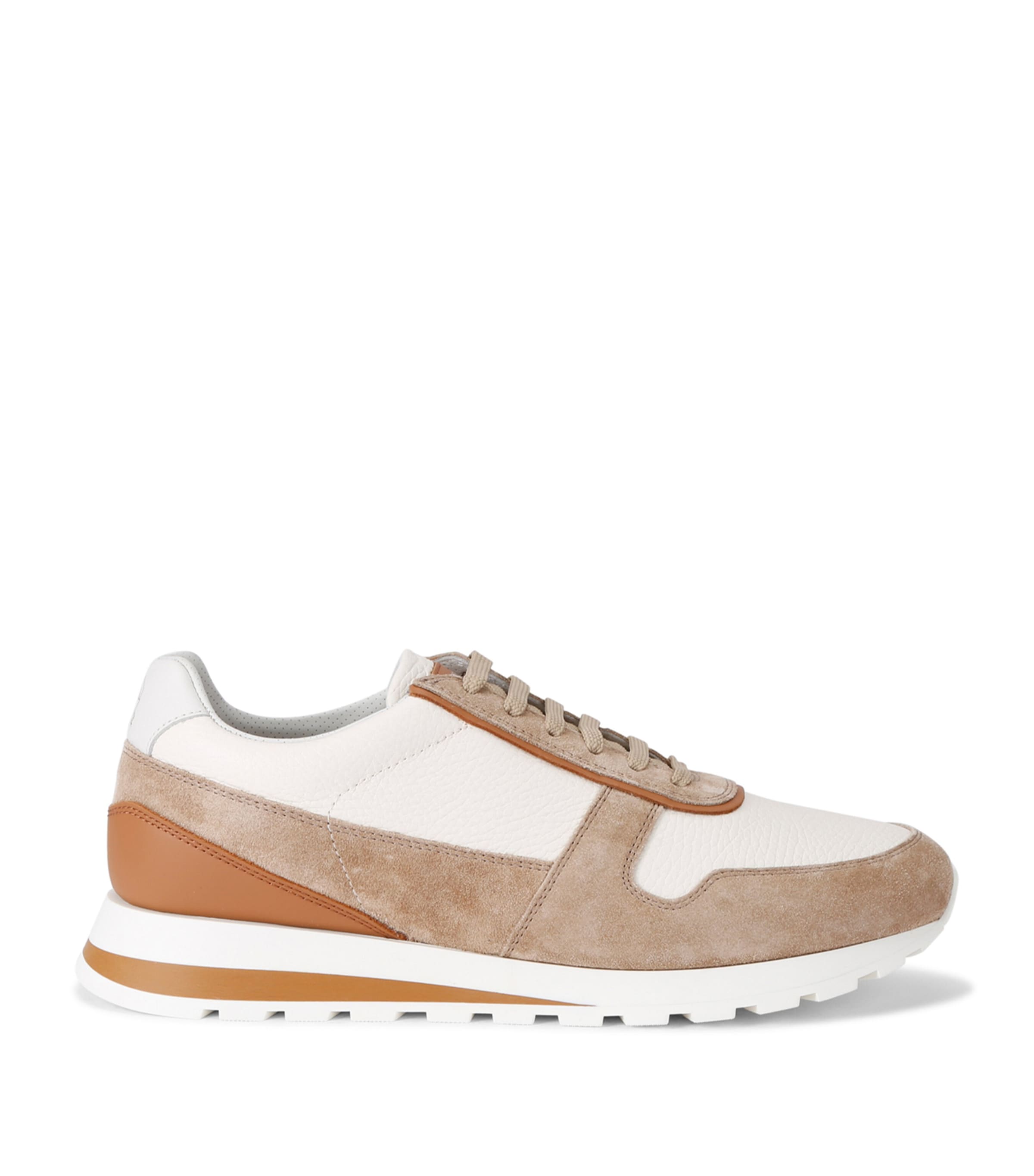 Leather Runner Sneakers BEIGE Image 1