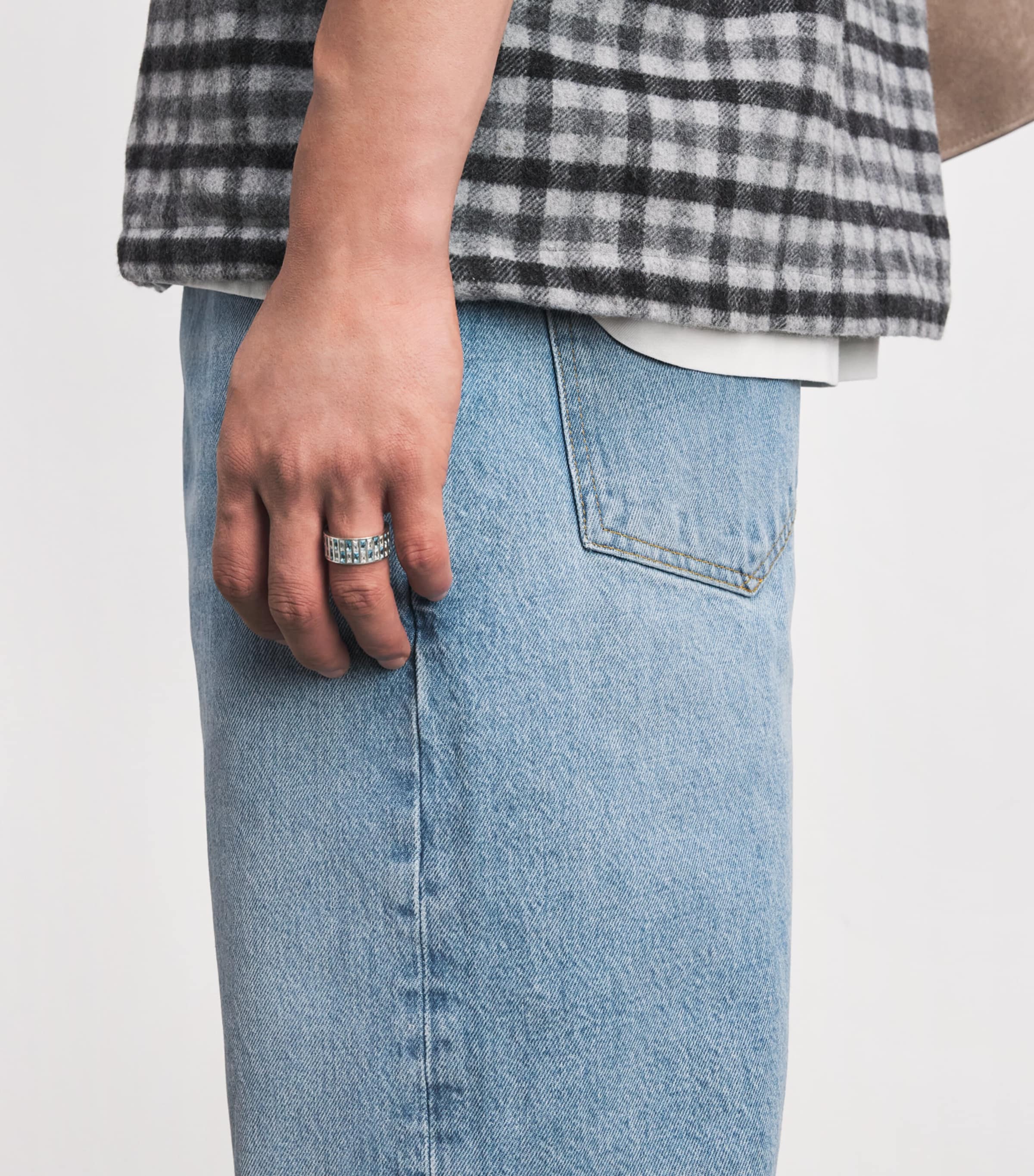 Samsøe Samsøe Mens Eddie Straight Jeans Vintage Legacy Image 3