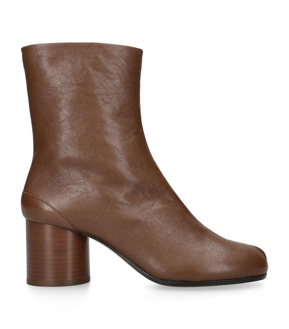 Leather Tabi Ankle Boots 60 MID BROWN Image 1
