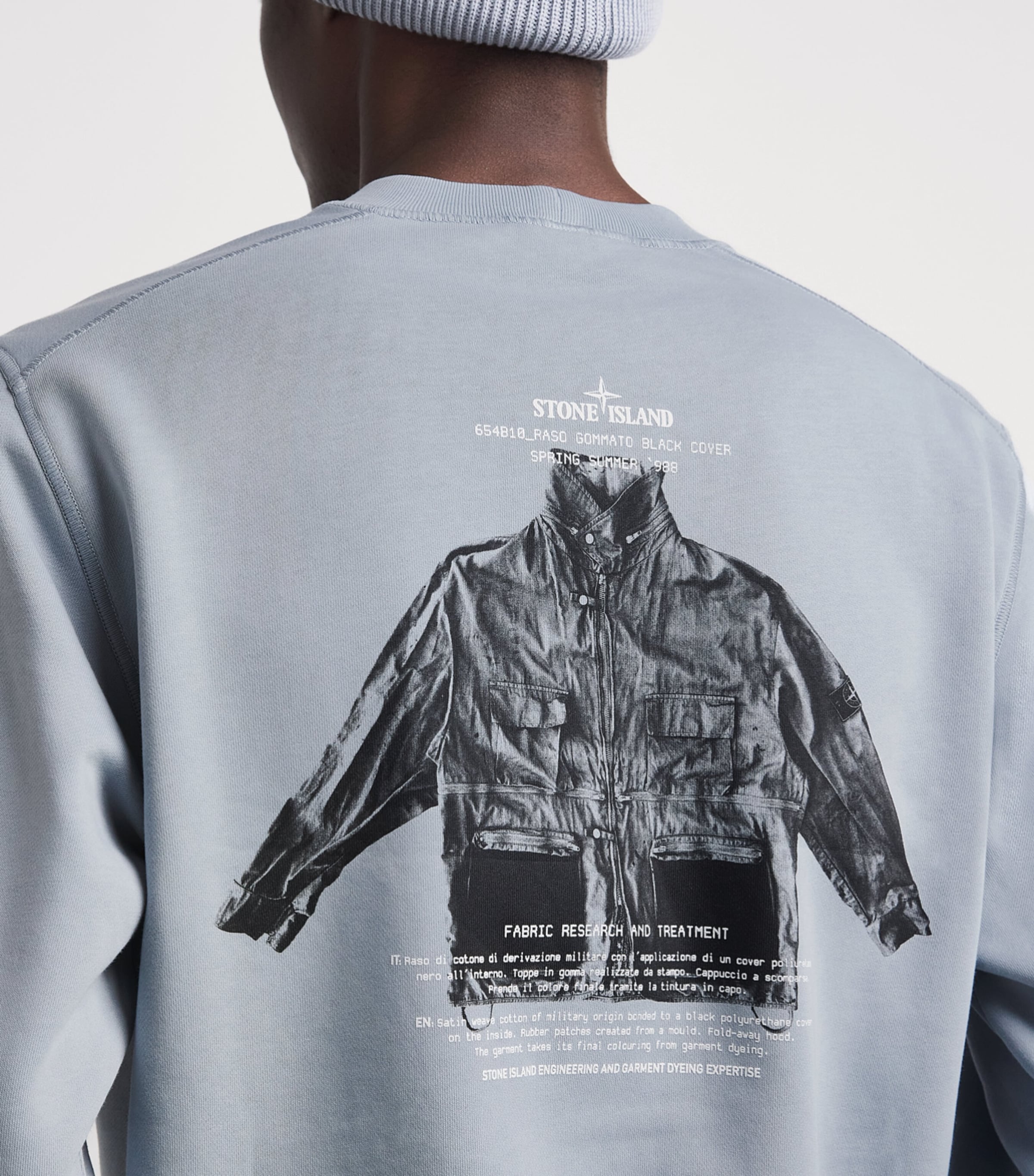 Stone Island Mens ARCHIVIO Logo Sweatshirt Image 3