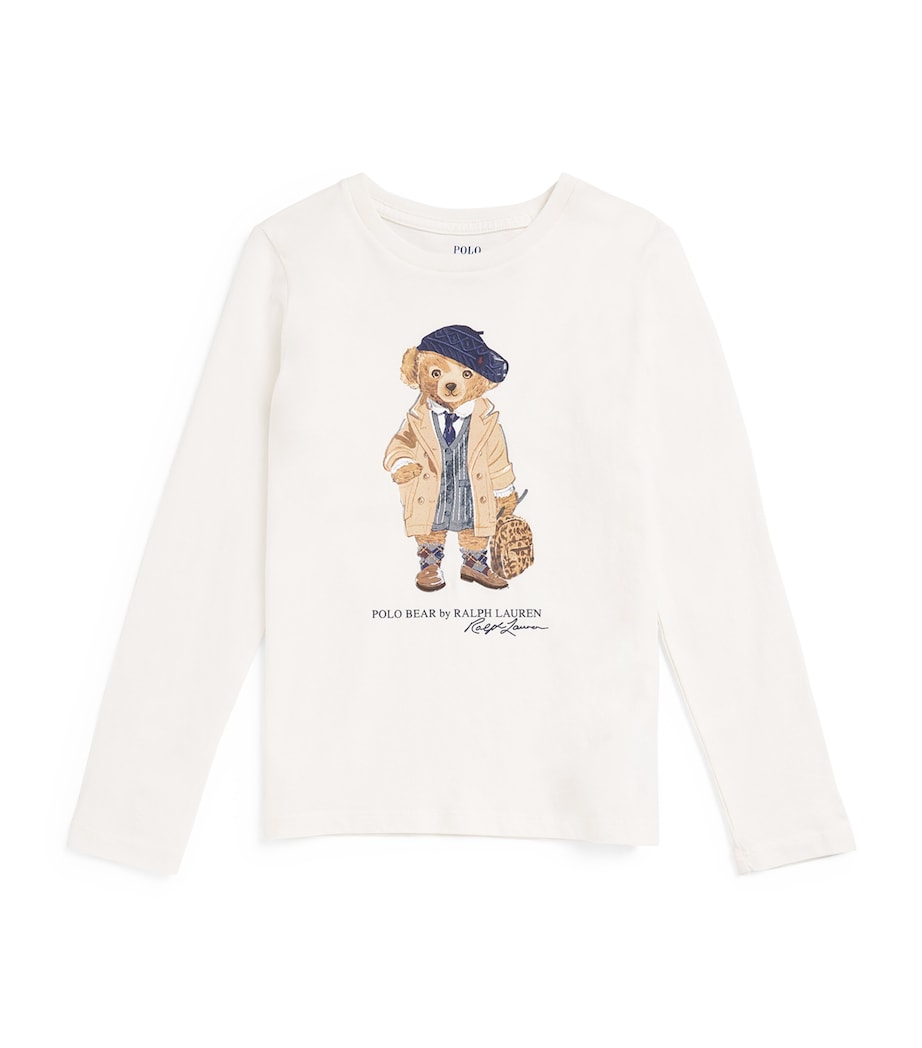 Bear Graphic T-Shirt (7-14 Years) WHITE Image 1