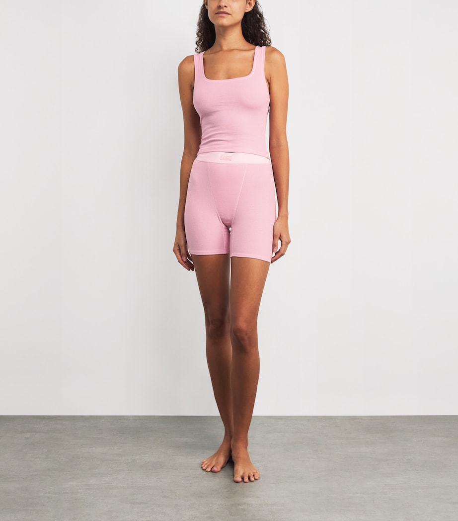 Stretch-Cotton Ribbed Boxer Shorts (Pack of 3) HALITE MULTI Image 2